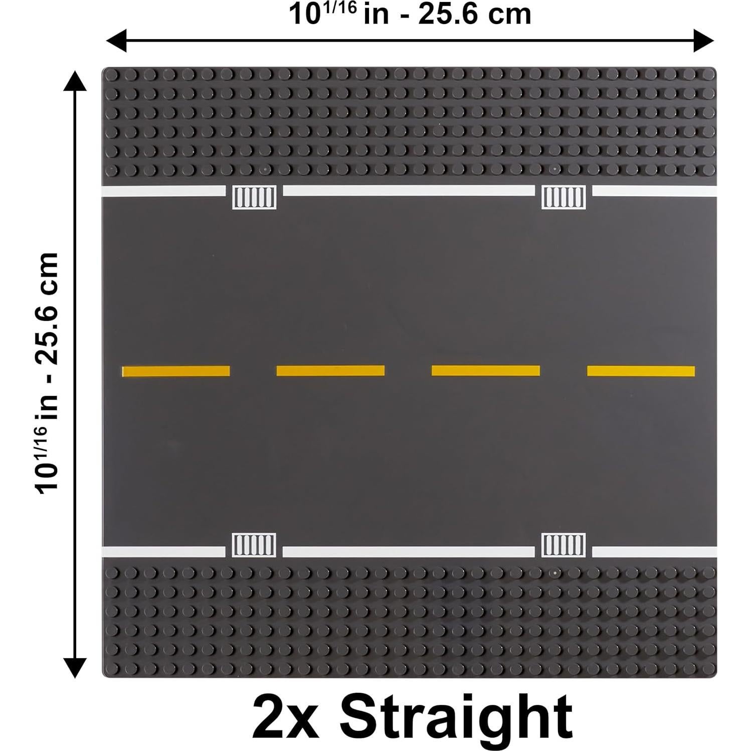 Base de carretera Apostrophe Games - 2 placas grises 25.5 cm