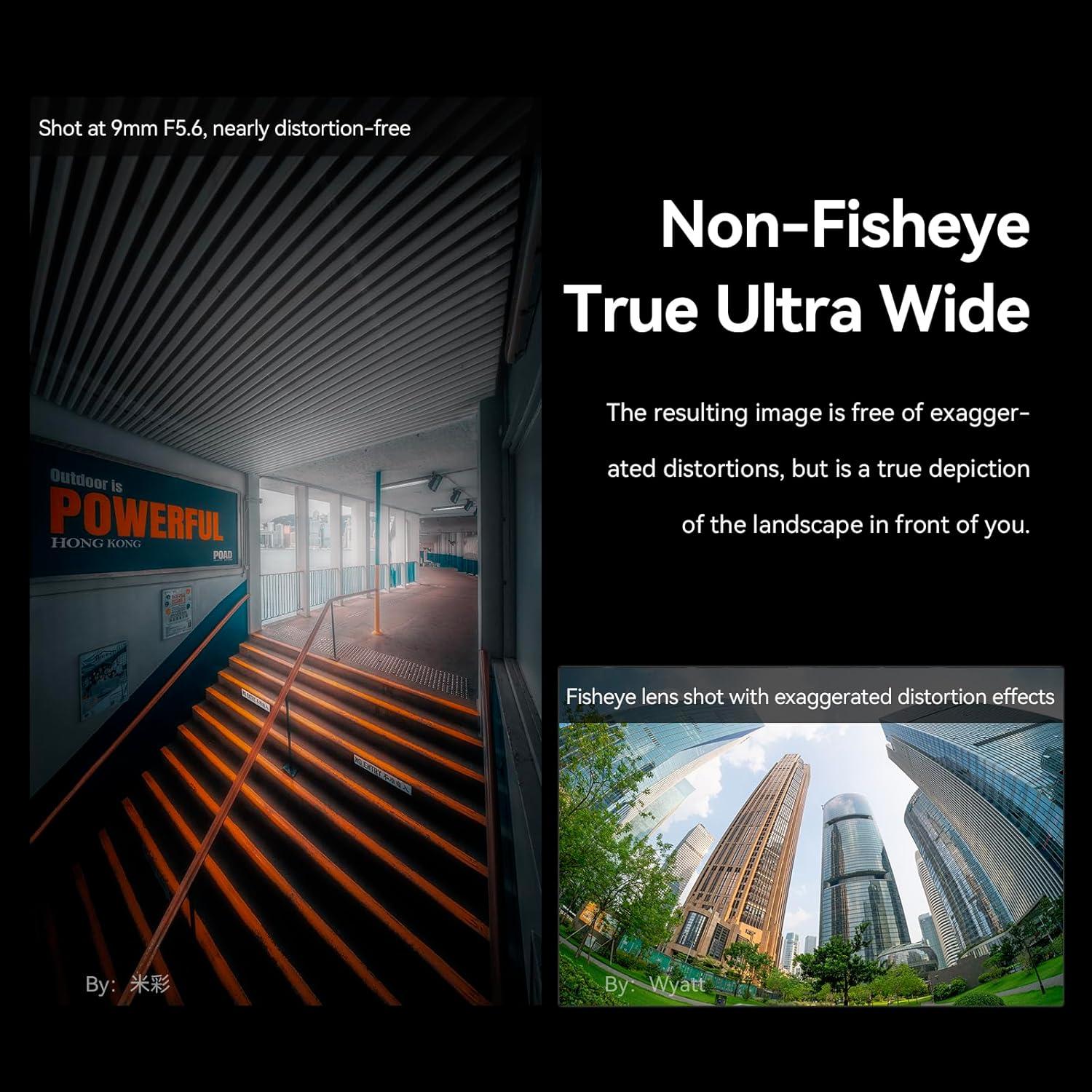 Lente Brightin Star 9mm F5.6 para Nikon Z - Ultra Ancho 132°