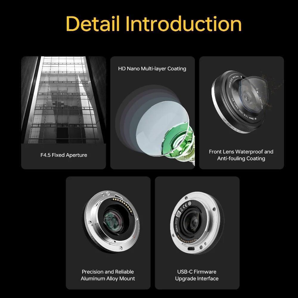 Lente Pancake Viltrox AF 28mm F4.5 para Nikon Z - Gran Angular