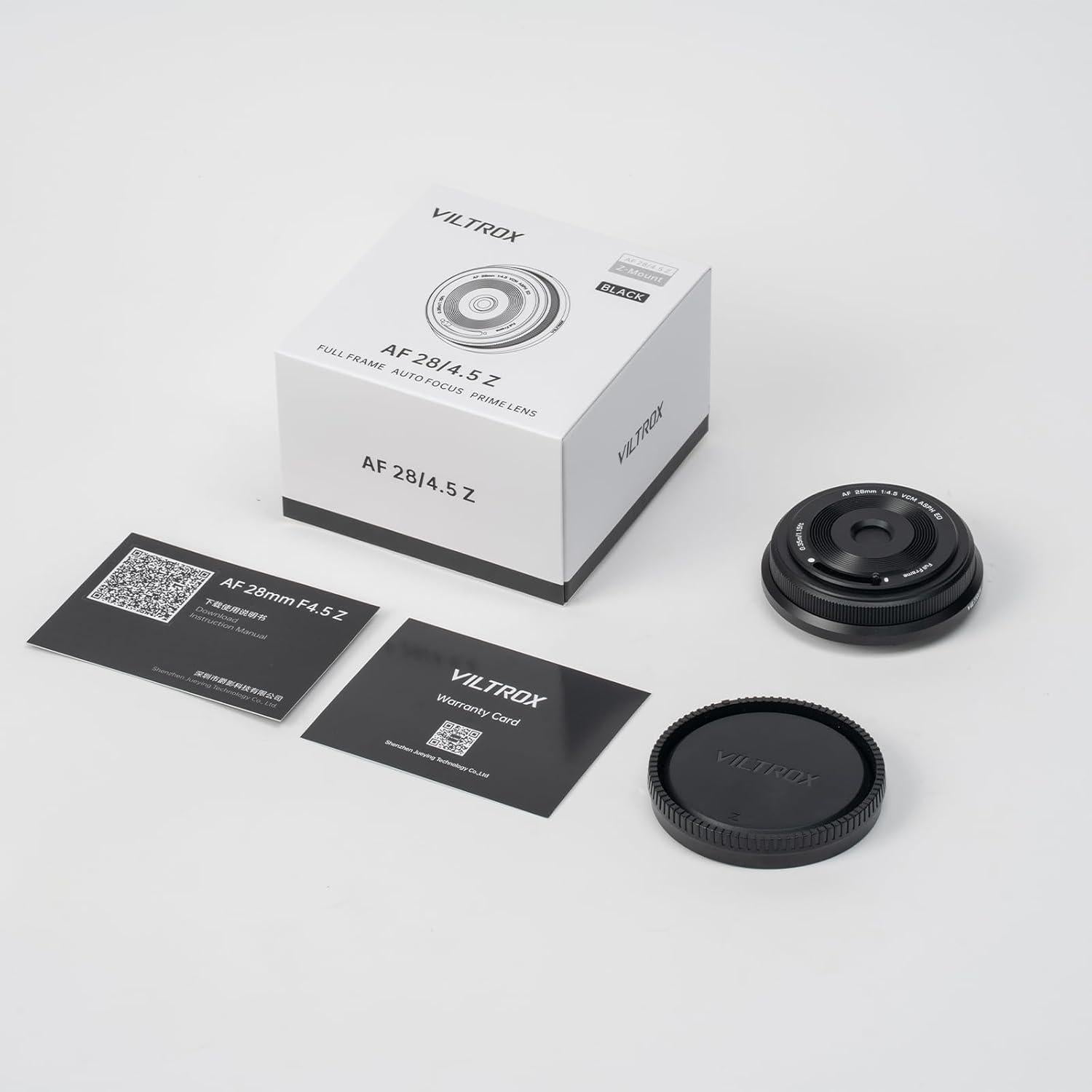 Lente Pancake Viltrox AF 28mm F4.5 para Nikon Z - Gran Angular