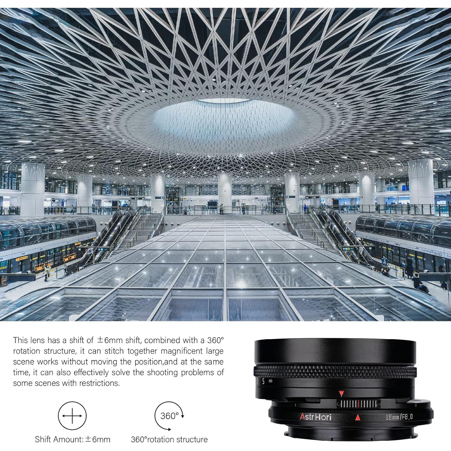 Lente Gran Angular AstrHori 18mm F8 Manual para Nikon Z