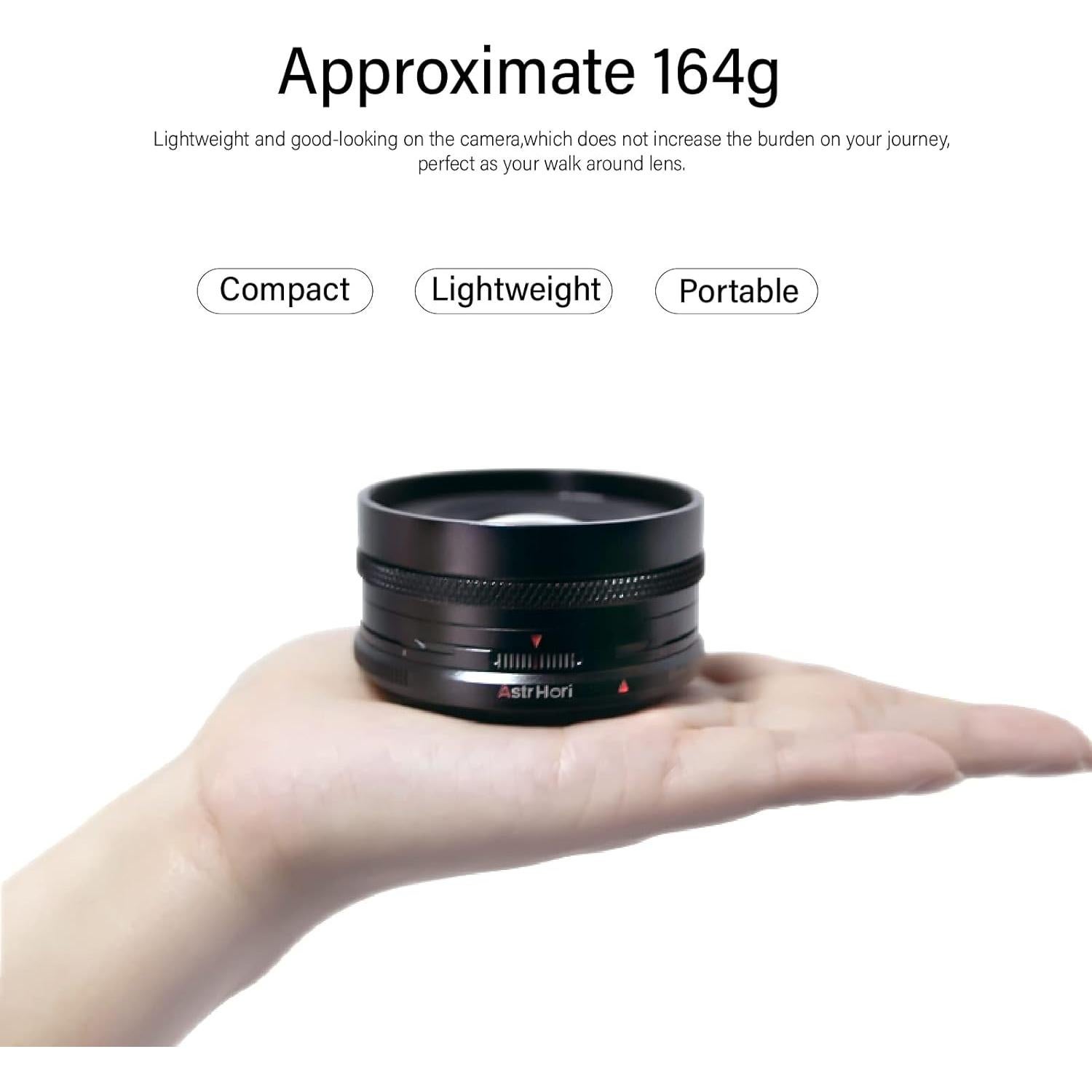 Lente Gran Angular AstrHori 18mm F8 Manual para Nikon Z