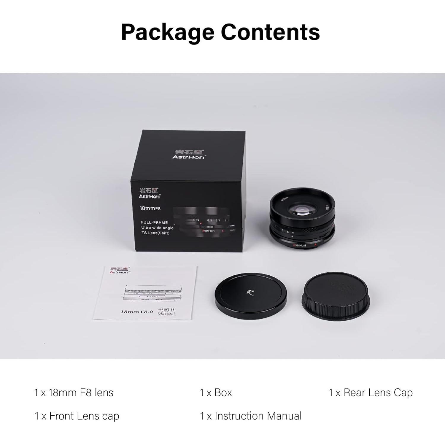 Lente Gran Angular AstrHori 18mm F8 Manual para Nikon Z