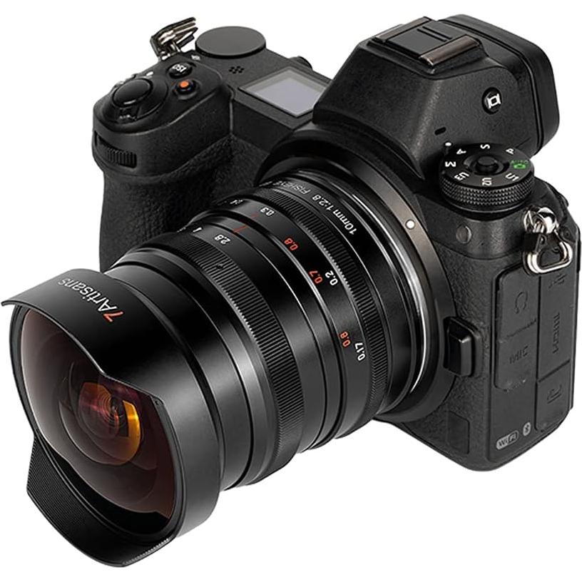 Lente Fisheye 7artisans 10mm F2.8 para Nikon Z - 178°