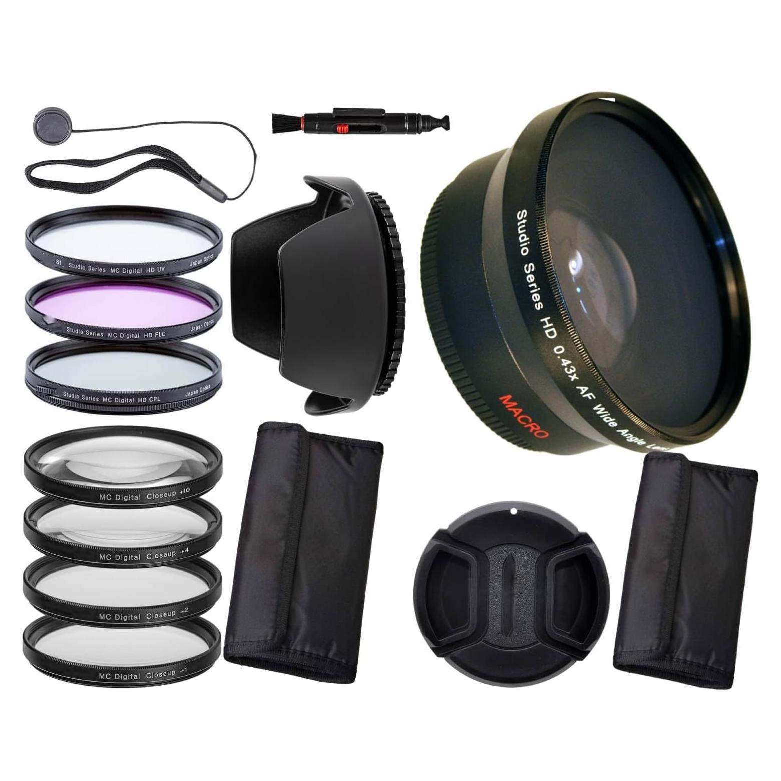 Kit de Accesorios 67MM para Nikon Coolpix P900 P950 - Lente Gran Angular y Filtros