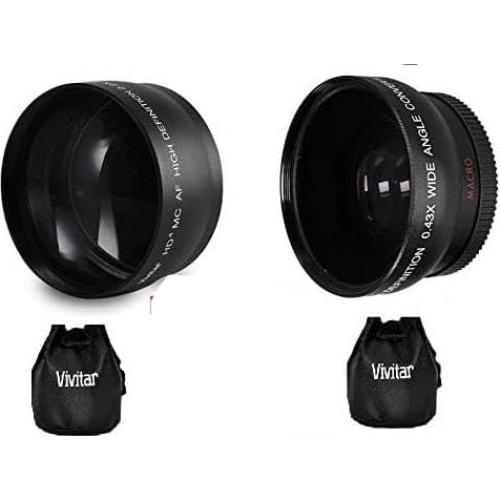 Kit de Lente Gran Angular y Telefoto OPTURA HD 52mm para Nikon