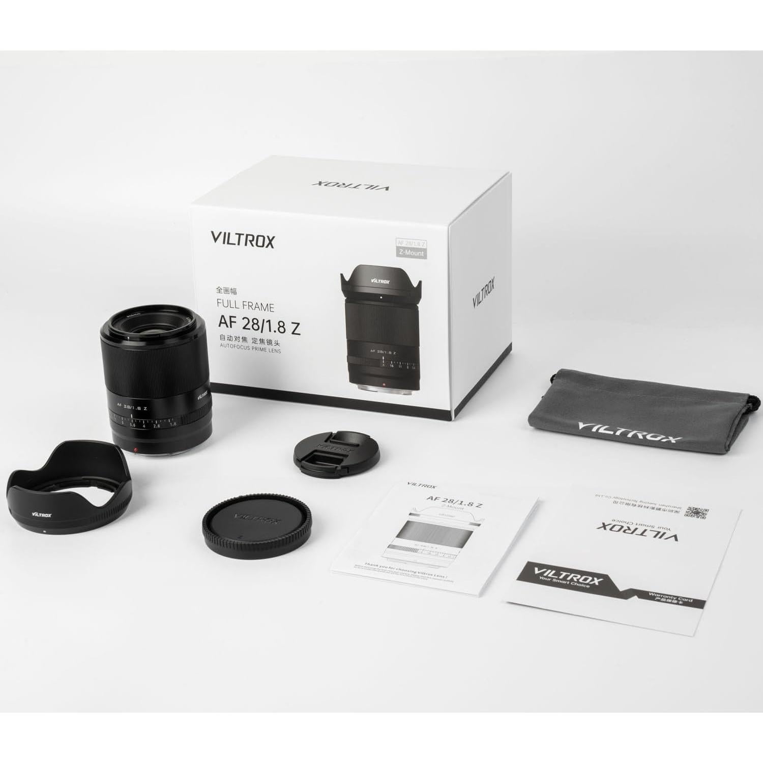 Lente Viltrox AF 28mm F1.8 para Cámara Nikon Z - Gran Angular