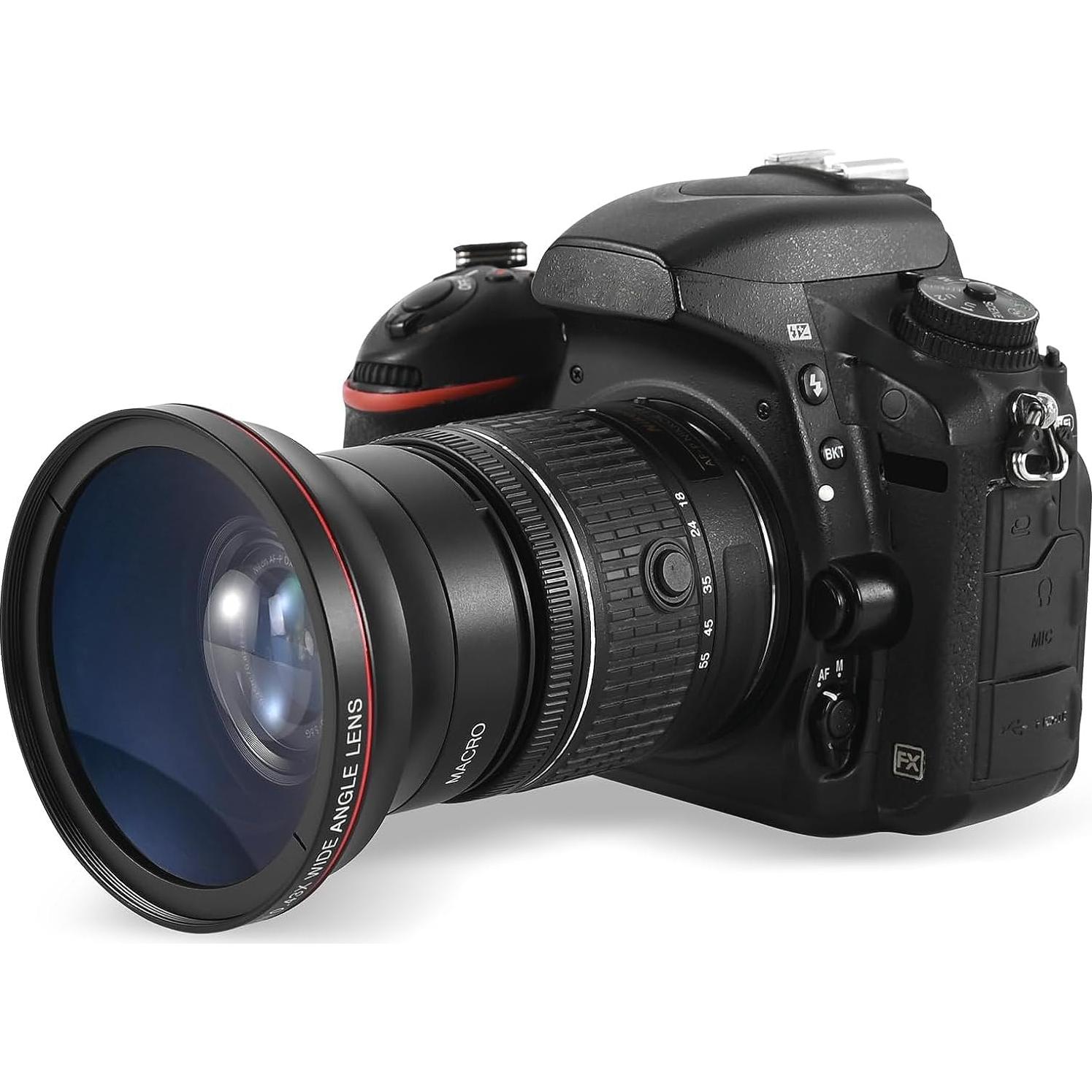 Lente Gran Angular 0.43X 55mm OPTURA HD para Nikon y Sony