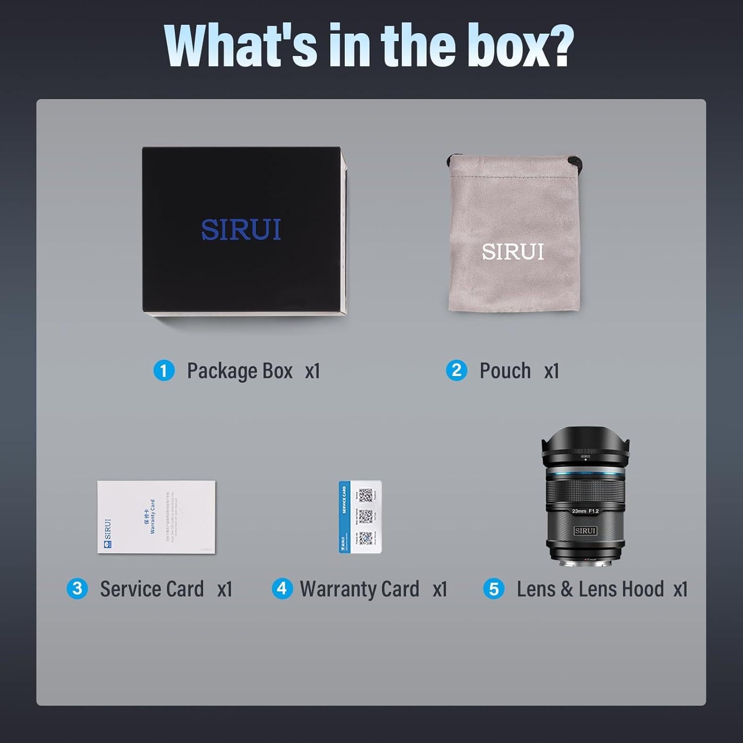 Lente SIRUI Sniper 23mm F1.2 Autofocus APS-C Negro