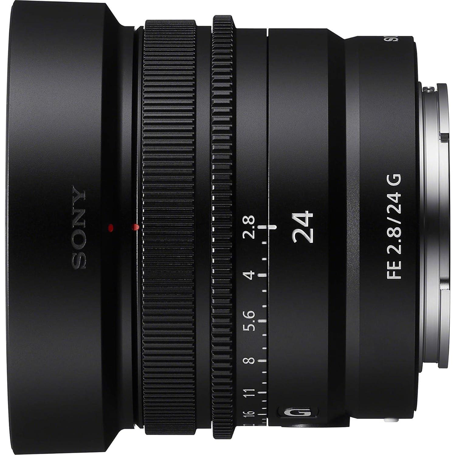 Lente Sony FE 24mm F2.8 G Ultra-Compacto 161g