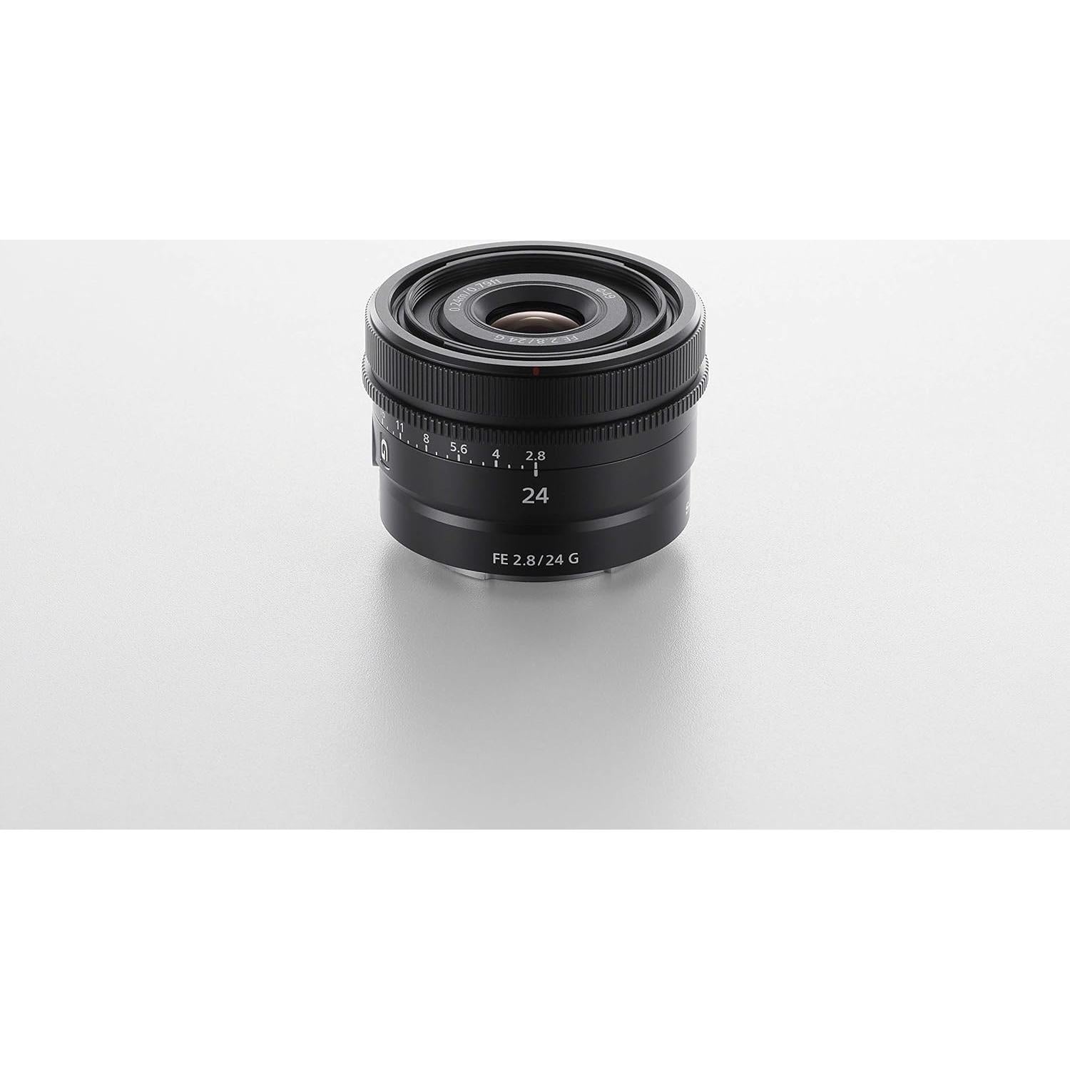 Lente Sony FE 24mm F2.8 G Ultra-Compacto 161g