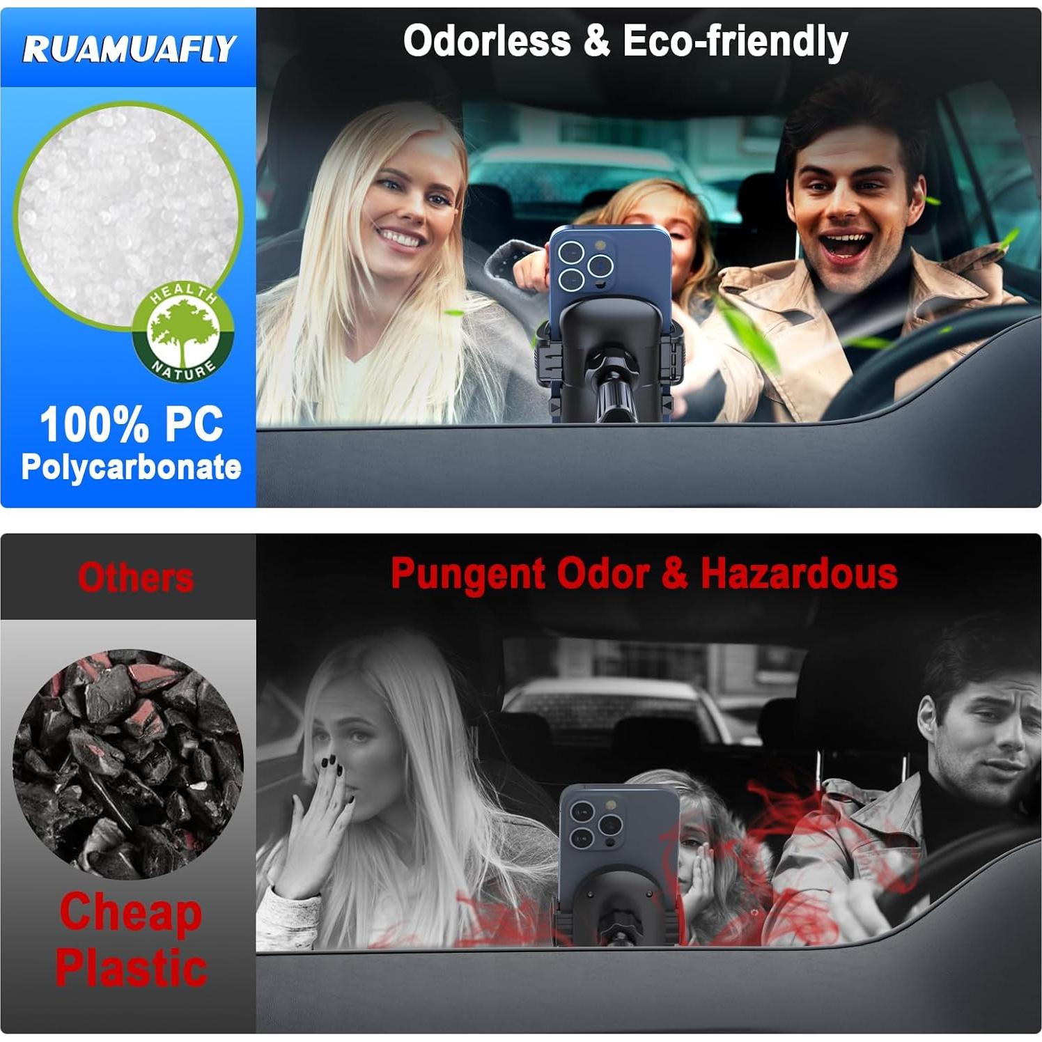 Soporte para Teléfono en Auto RUAMUAFLY 2025 Universal 10-17.8cm