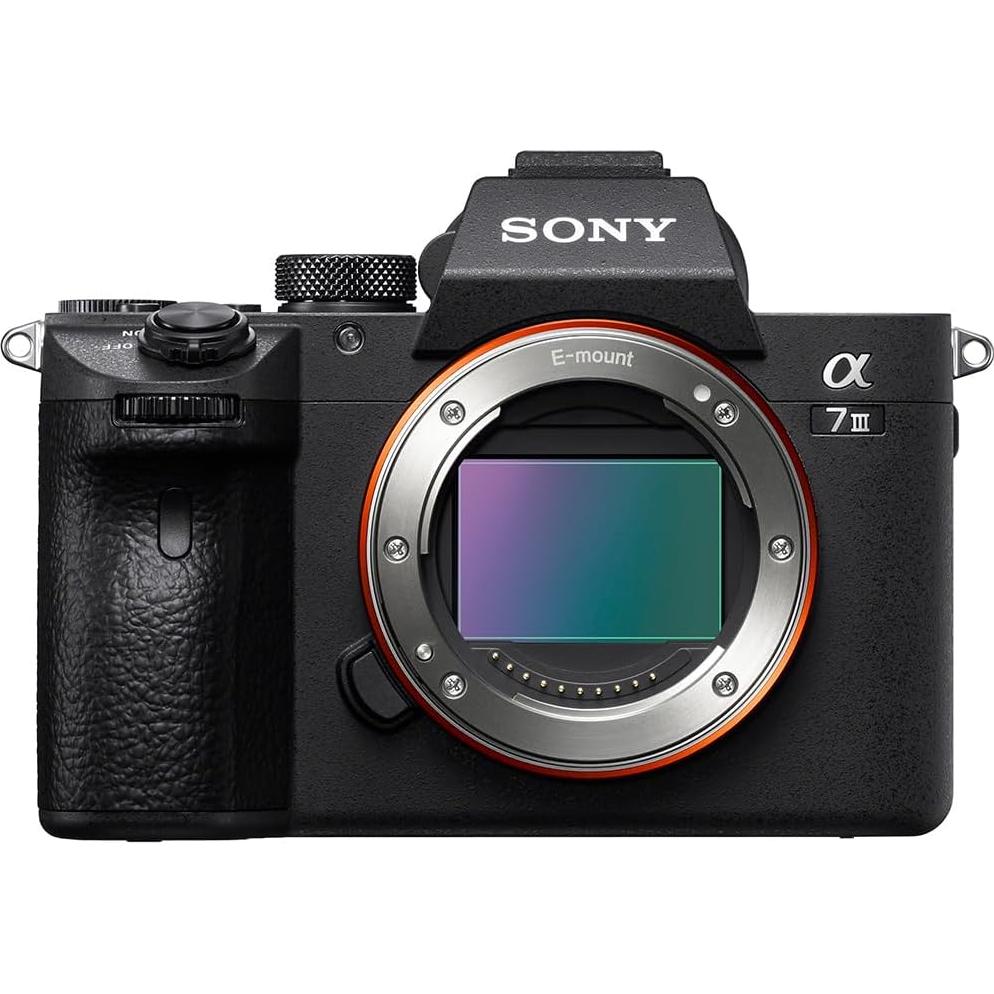 Sony a7III Full Frame Mirrorless Camera with FE 28-70mm F3.5-5.6 OSS Lens Kit ILCE-7M3K/B (Renewed) Bundle with Telephoto and Wide-Angle Lens Set, 2X 64GB Memory Cards, Bag and Accessories (26 Items)