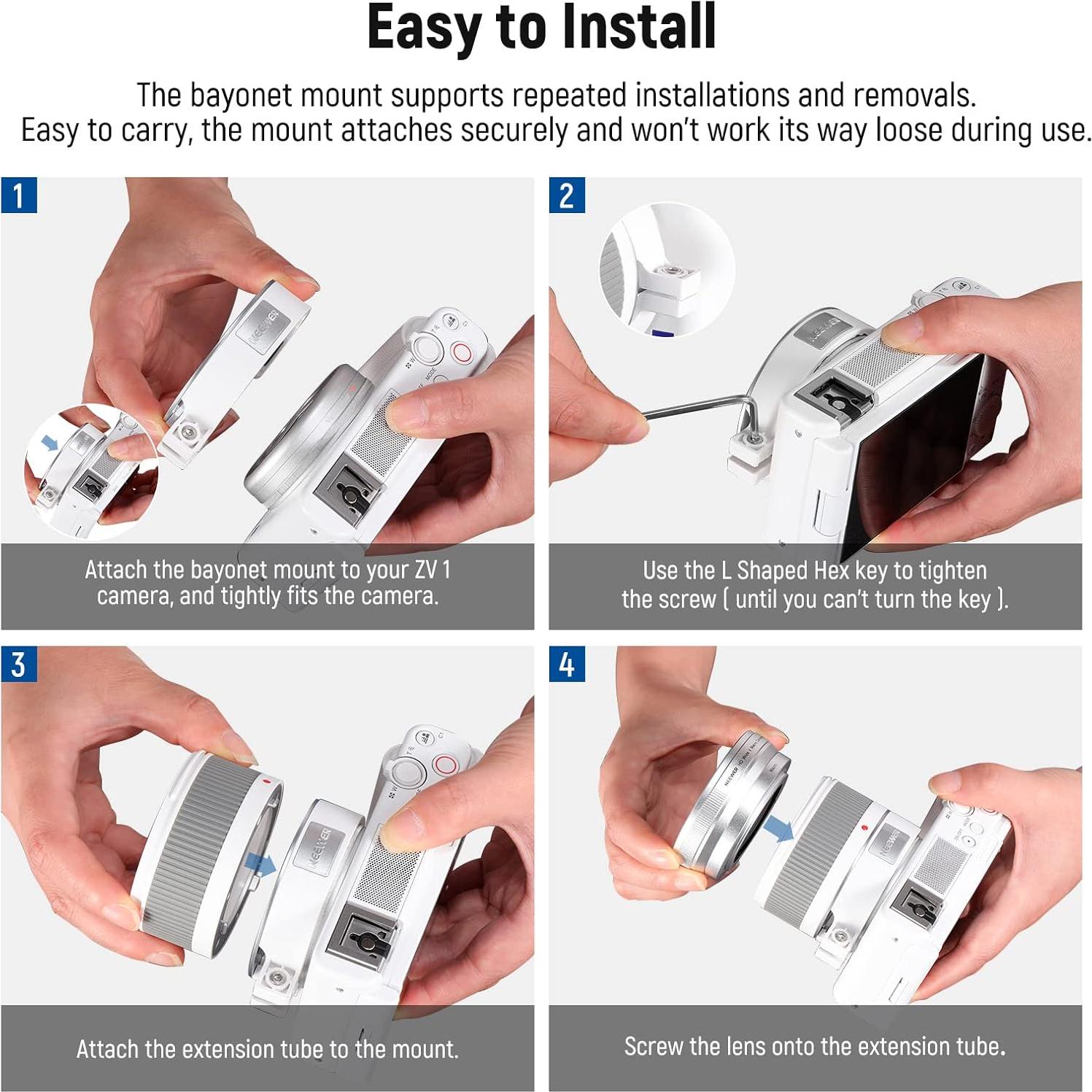 Lente Gran Angular NEEWER 18mm y Filtro ND Variable 52mm