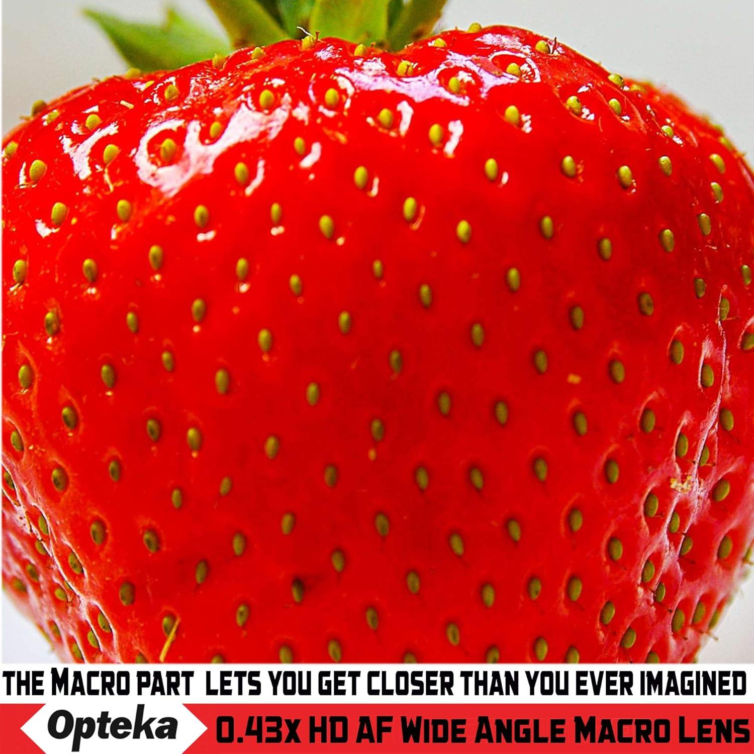 Lente Gran Angular Opteka 0.43x con Macro 10x para Cámaras 49mm/52mm