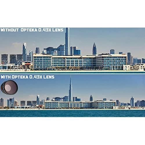 Lente Gran Angular Opteka 0.43x con Macro 10x para Cámaras 49mm/52mm