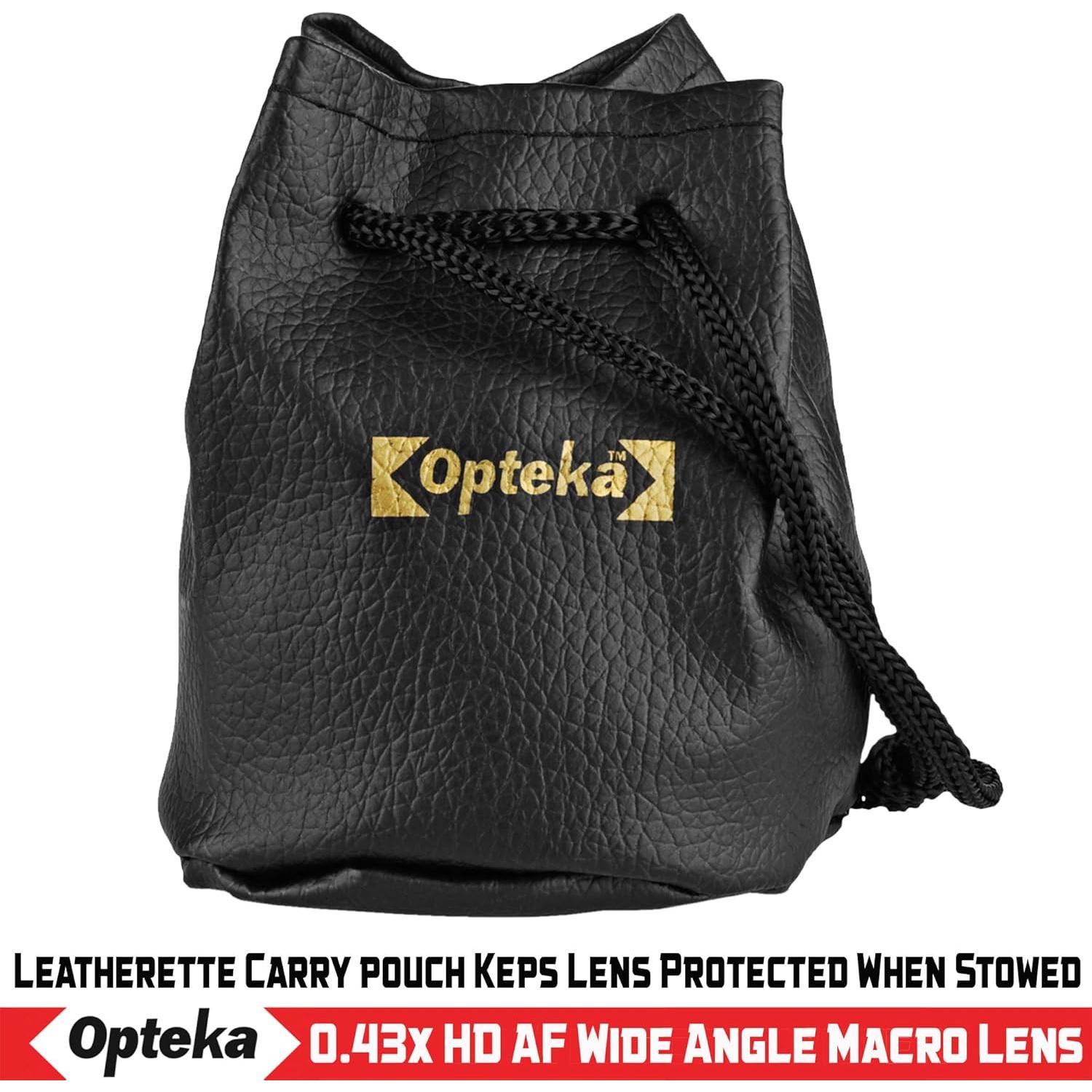 Lente Gran Angular Opteka 0.43x con Macro 10x para Cámaras 49mm/52mm