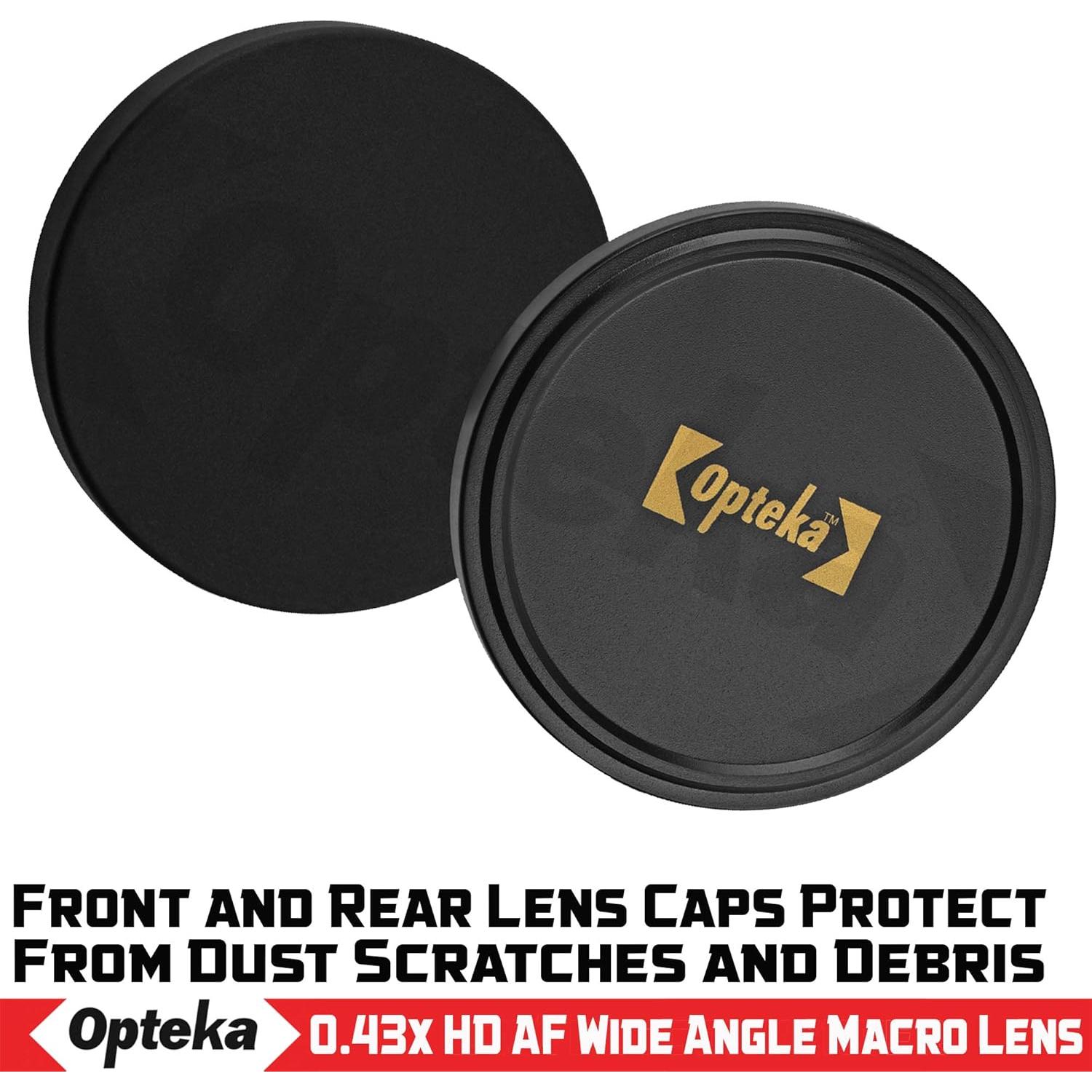 Lente Gran Angular Opteka 0.43x con Macro 10x para Cámaras 49mm/52mm