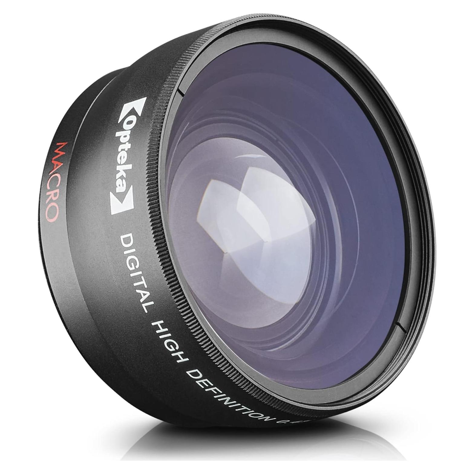 Lente Gran Angular Opteka 0.43x con Macro 10x para Lentes 55mm