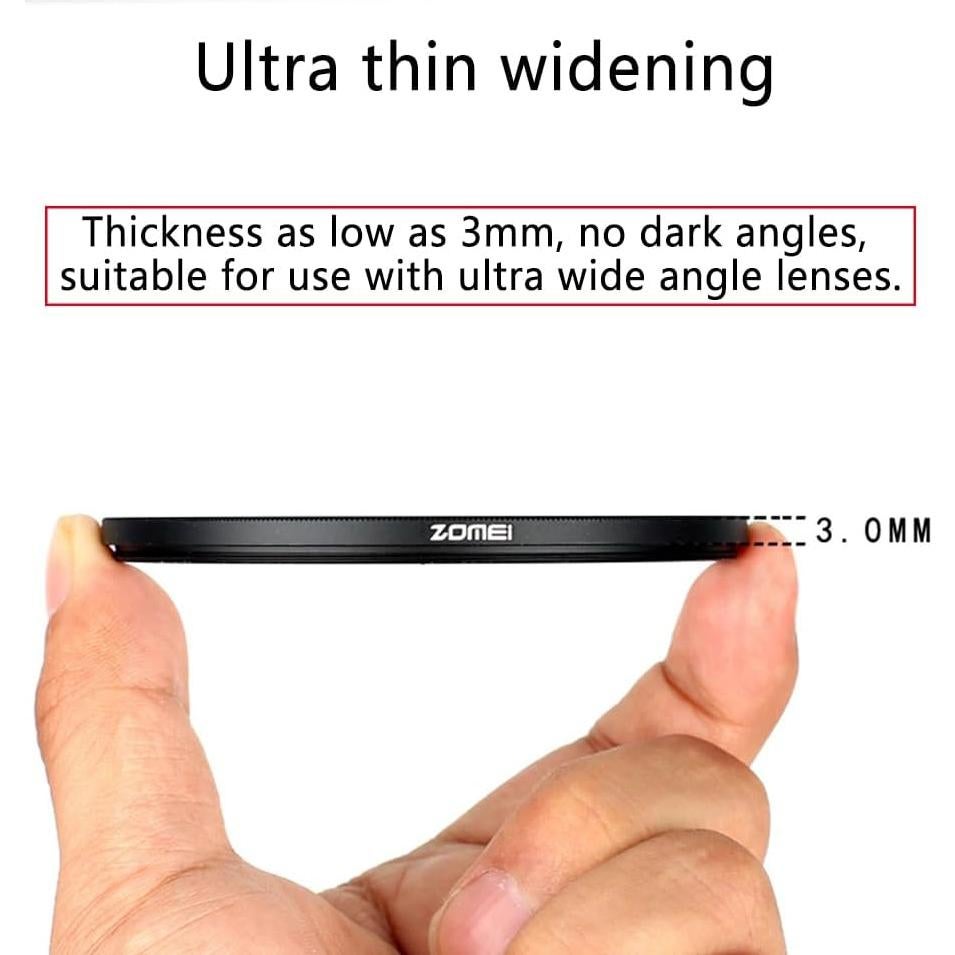 Filtro UV ZOMEI 67mm para Lentes de Cámara DSLR