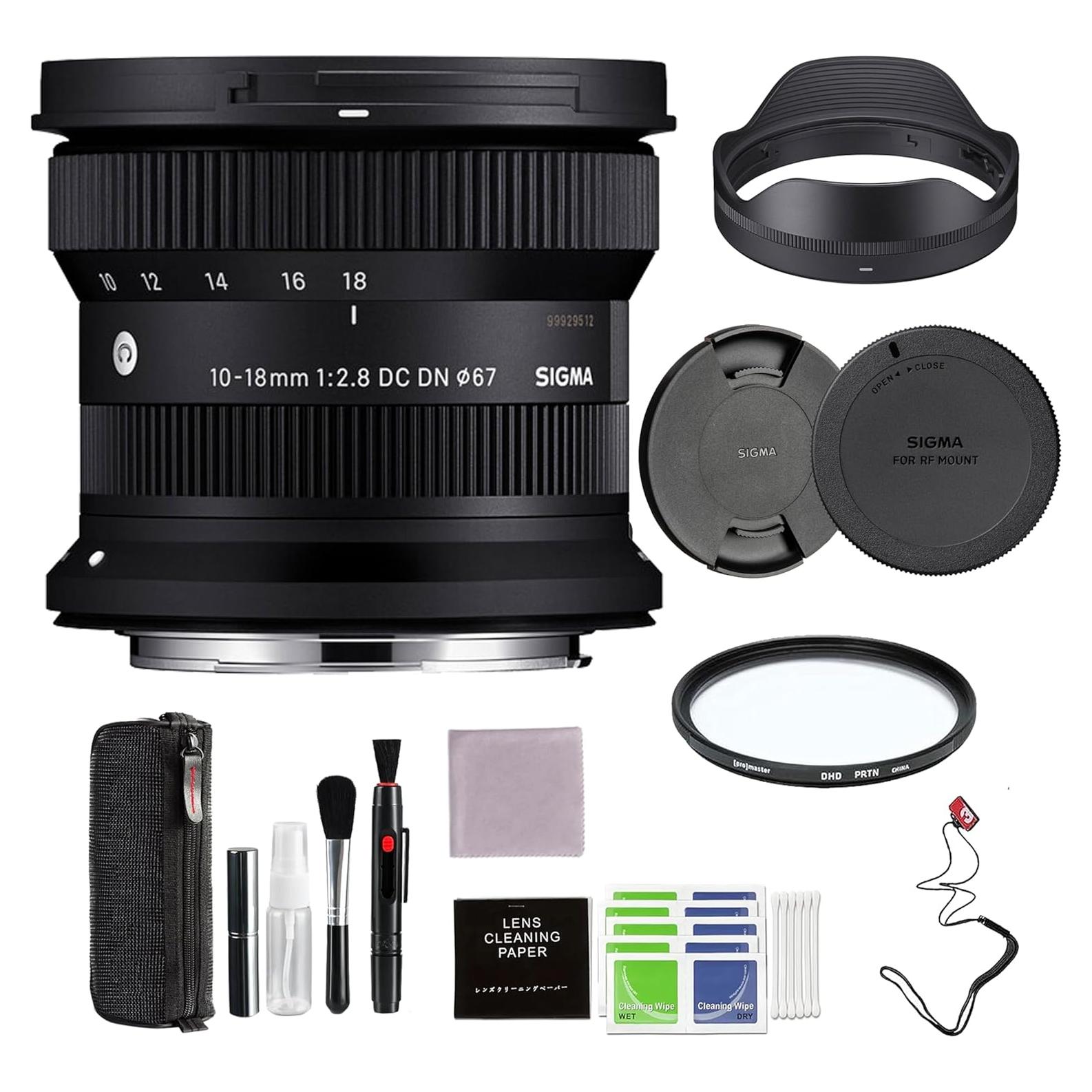 Lente Sigma 10-18mm f/2.8 DC DN Contemporánea para Canon RF-S