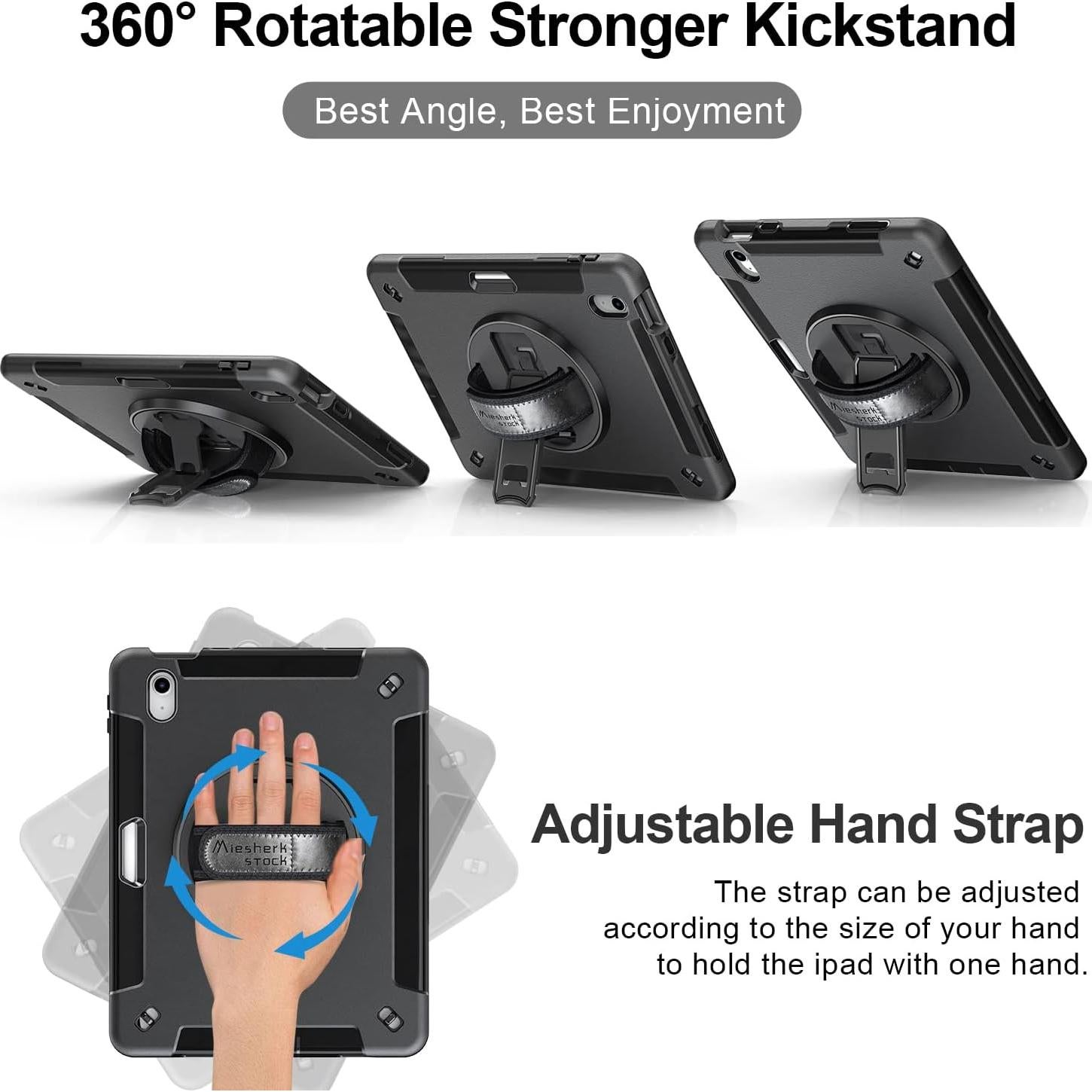 Funda Miesherk para iPad 11"/10.9" con Soporte y Correa