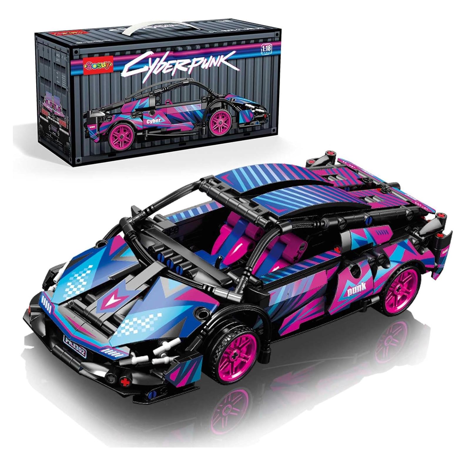 Coche Deportivo Sosuy 1:18 Cyberpunk 586 Piezas Juguete