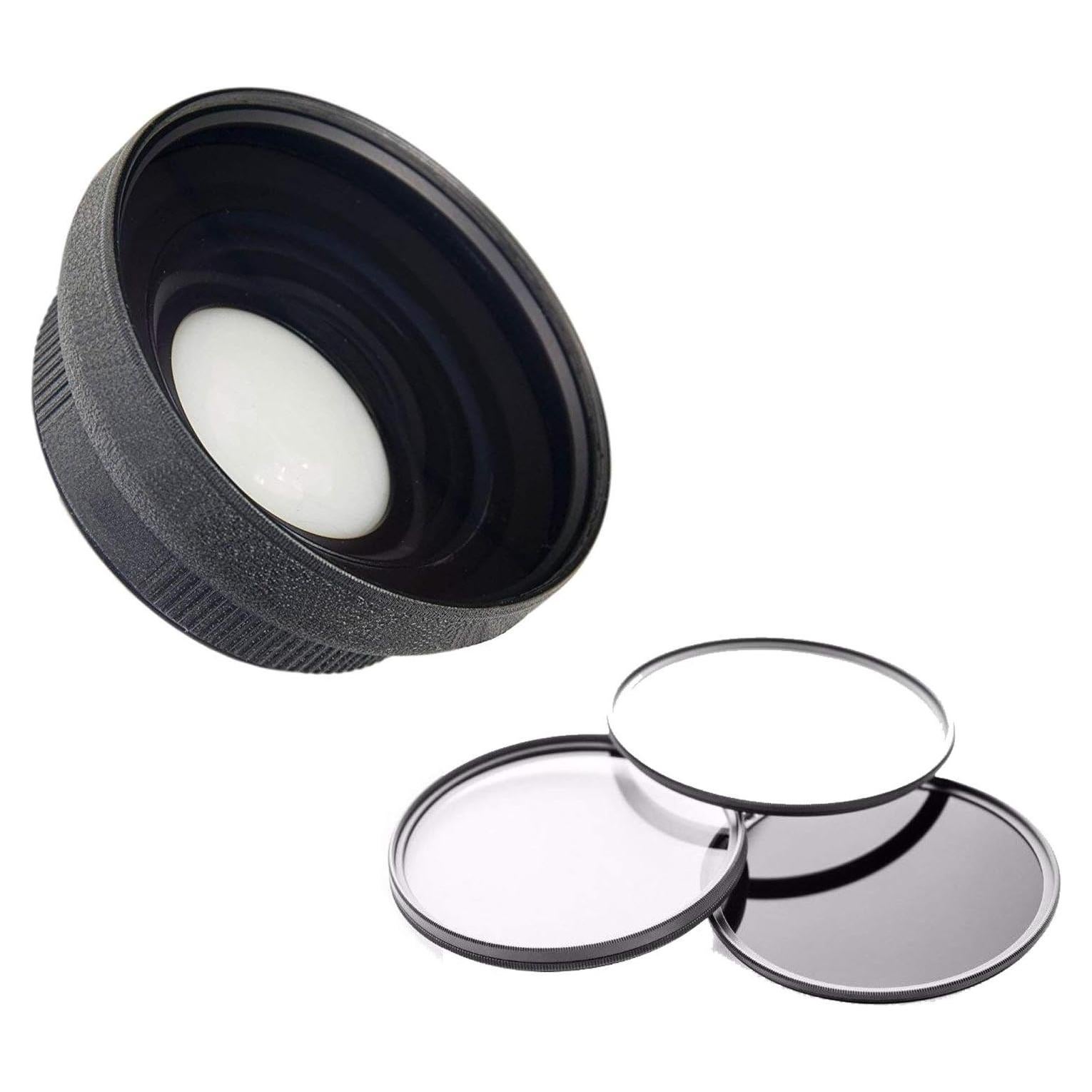 Lente Gran Angular 0.5X Digital Nc para Panasonic Lumix + Kit Filtros 62mm