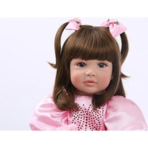 Muñeca Reborn iCradle 60 cm Silicona Suave Niña