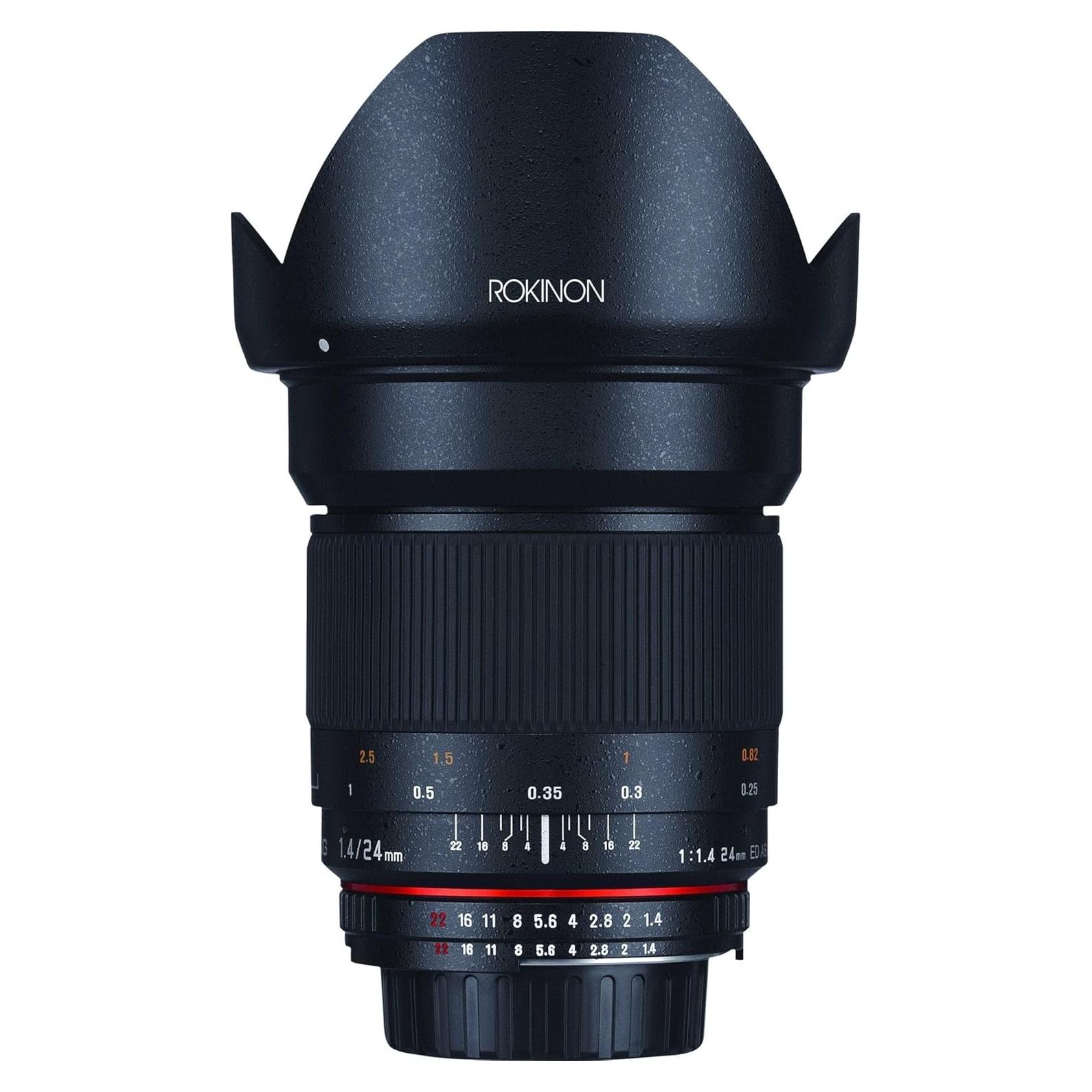 Lente Gran Angular Rokinon 24mm F1.4 para Micro 4/3