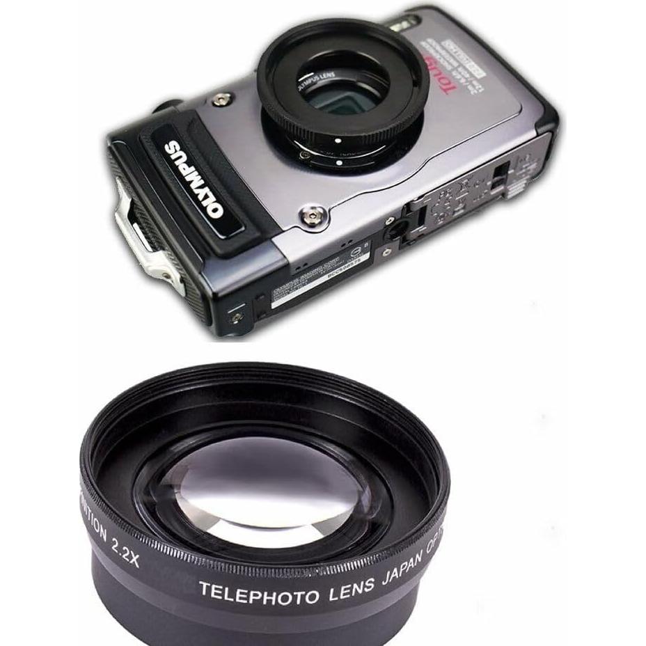 Lente Ojo de Pez 0.43X + Macro + Cargador + 2 Baterías para Olympus Tough