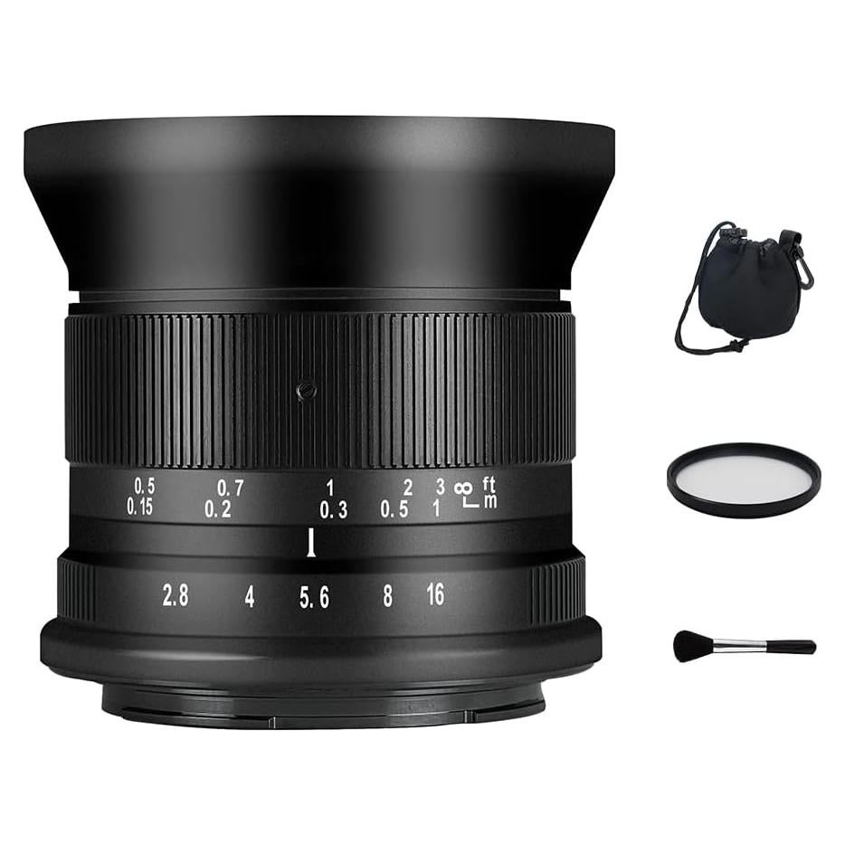 Lente Gran Angular 7artisans 12mm F2.8 II M4/3 Manual