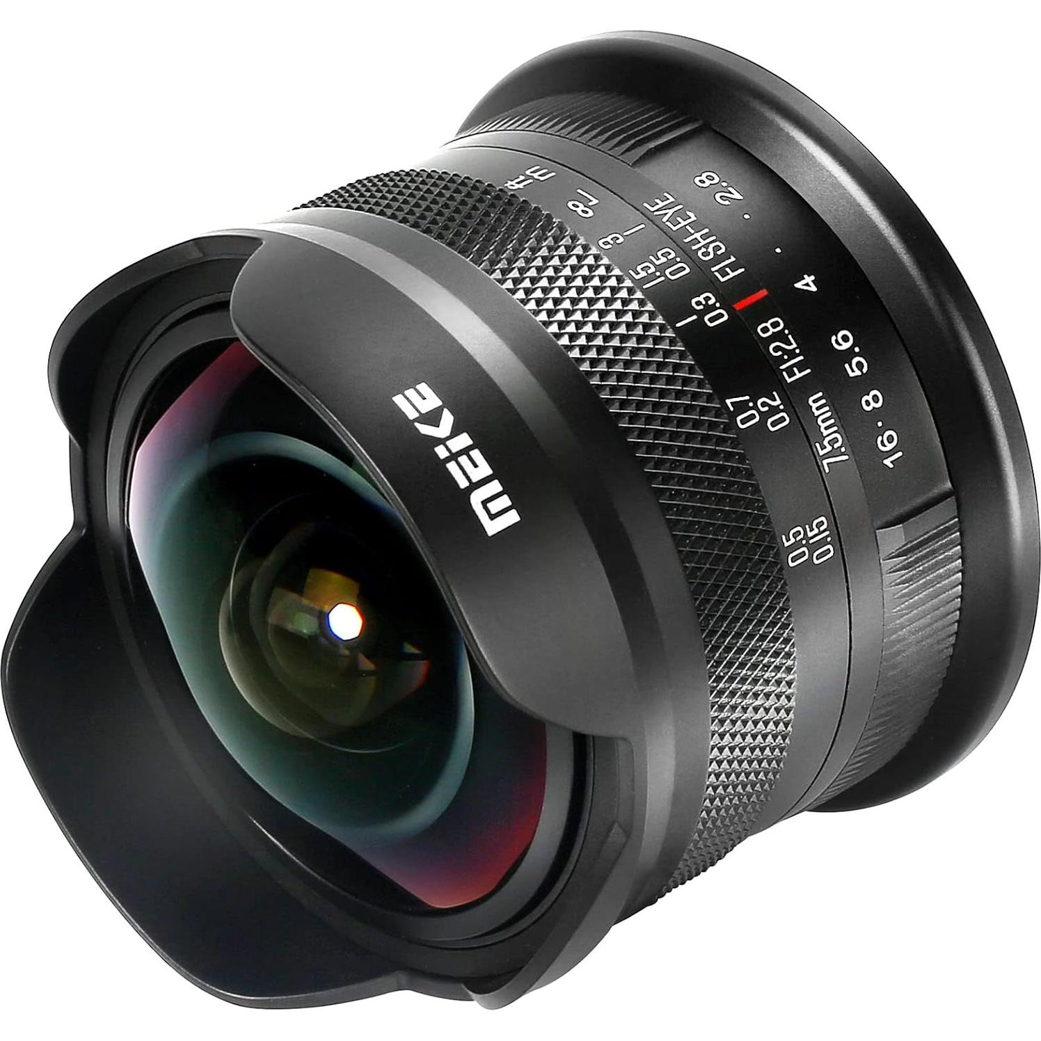 Lente Fisheye 7.5mm f2.8 Meike para Fujifilm X-Montura