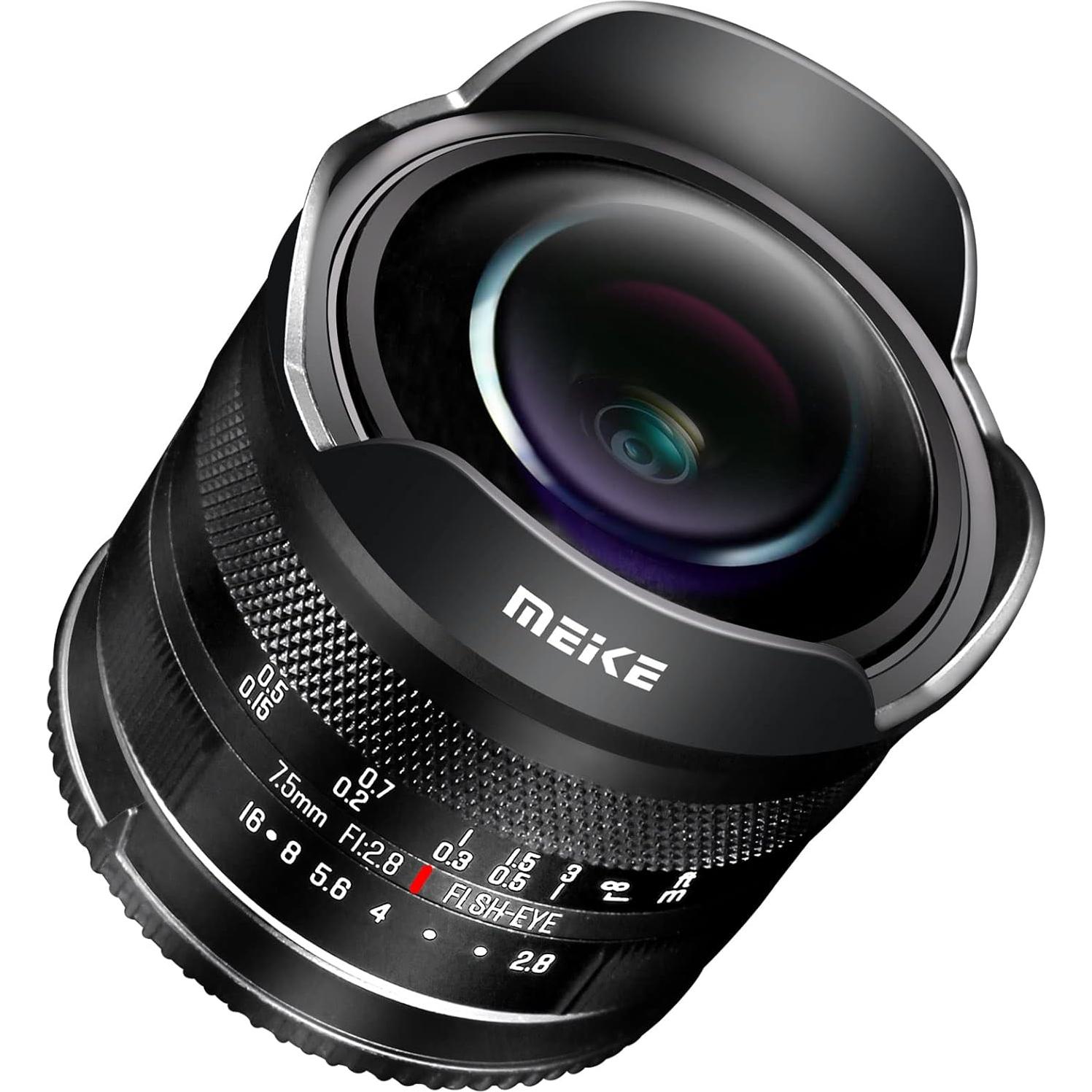 Lente Fisheye 7.5mm f2.8 Meike para Fujifilm X-Montura