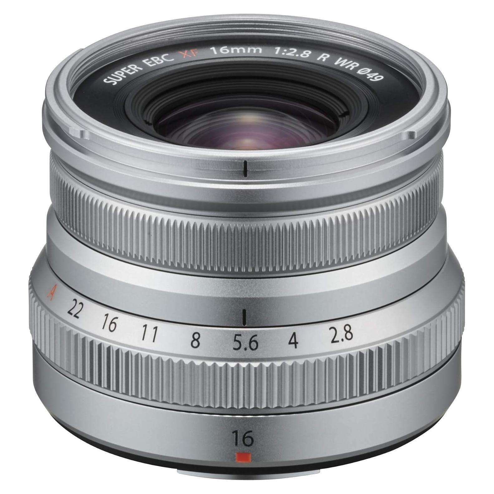 Lente FUJIFILM FUJINON 16mm F2.8 Gran Angular Plata