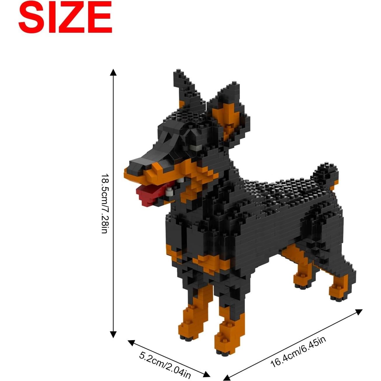 Conjunto de Bloques de Construcción Larcele Dobermann 957 Piezas