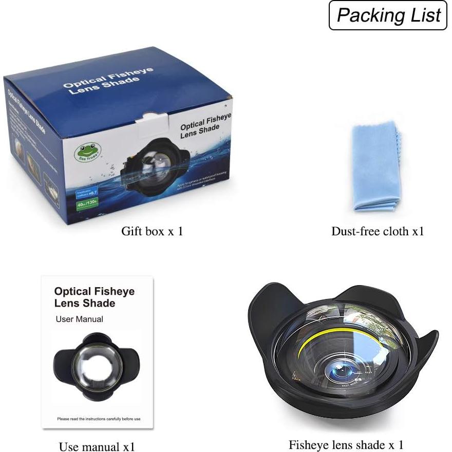 Lente Gran Angular Sea Frogs 67mm para Cámaras Subacuáticas