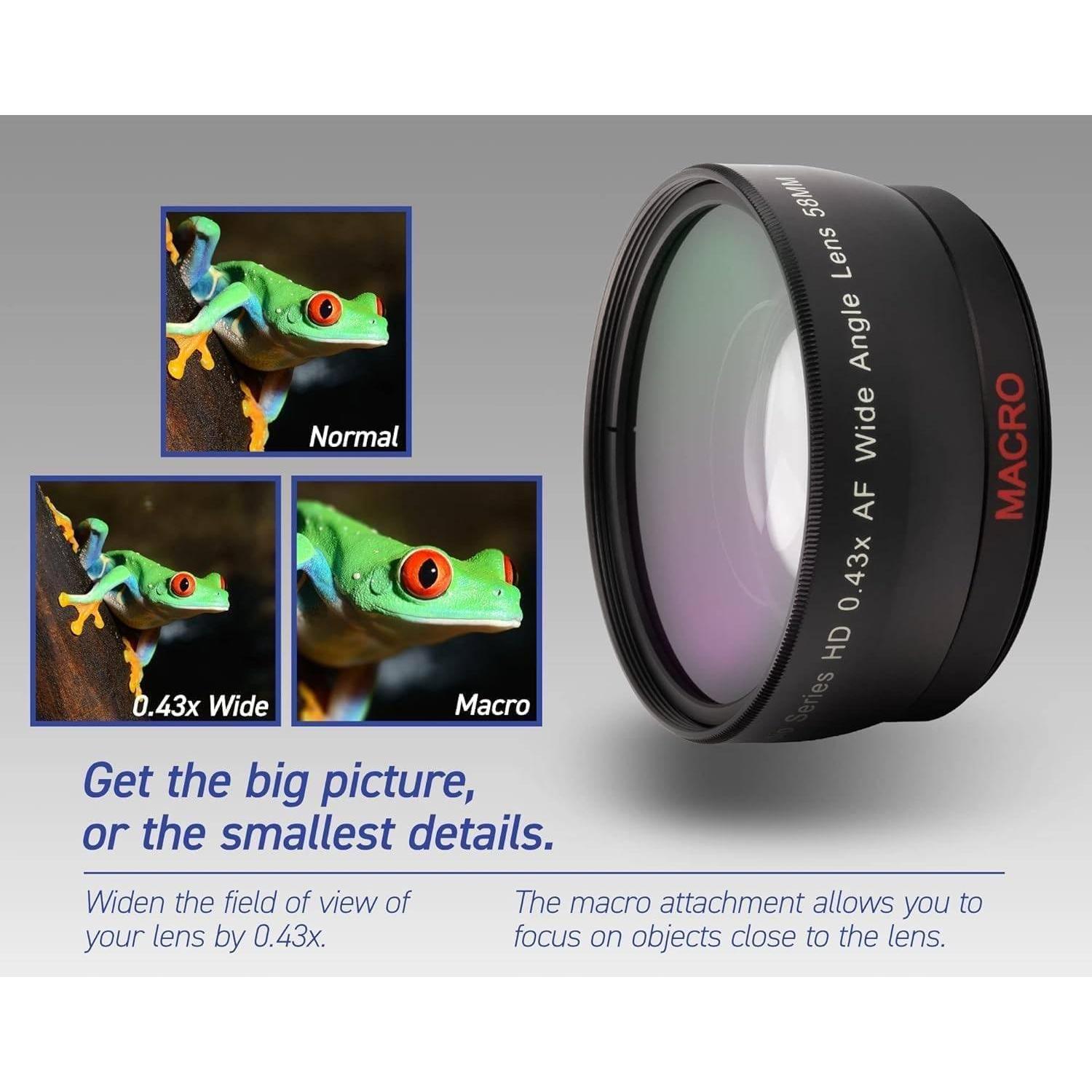 Lente Gran Angular y Macro 49mm 2 en 1 OPTURA HD para Fujifilm