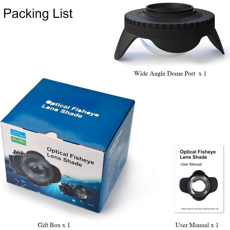 Lente Gran Angular Sea Frogs FE-1 67mm para Carcasa Submarina