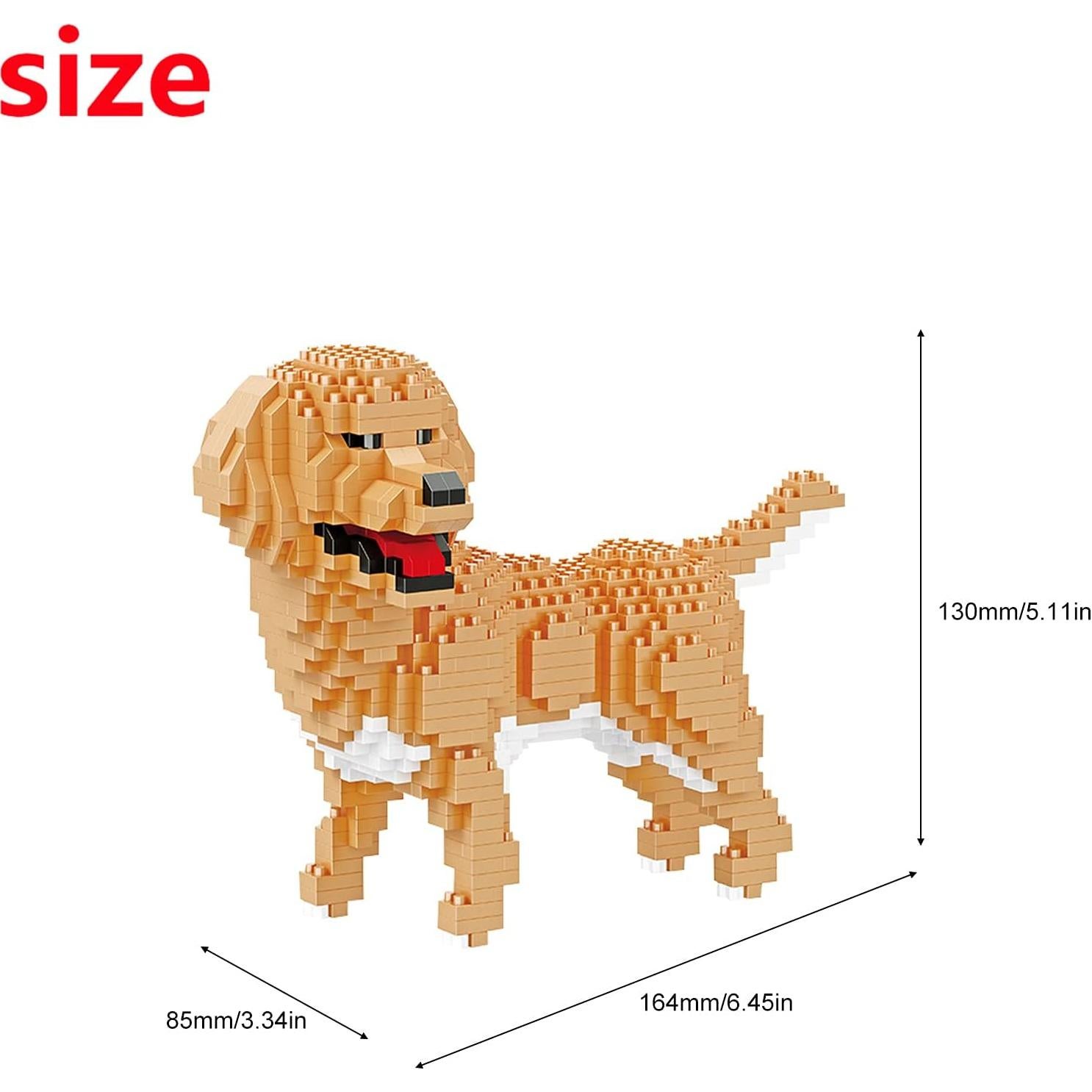 Conjunto de Bloques de Construcción Larcele 824 Piezas 3D