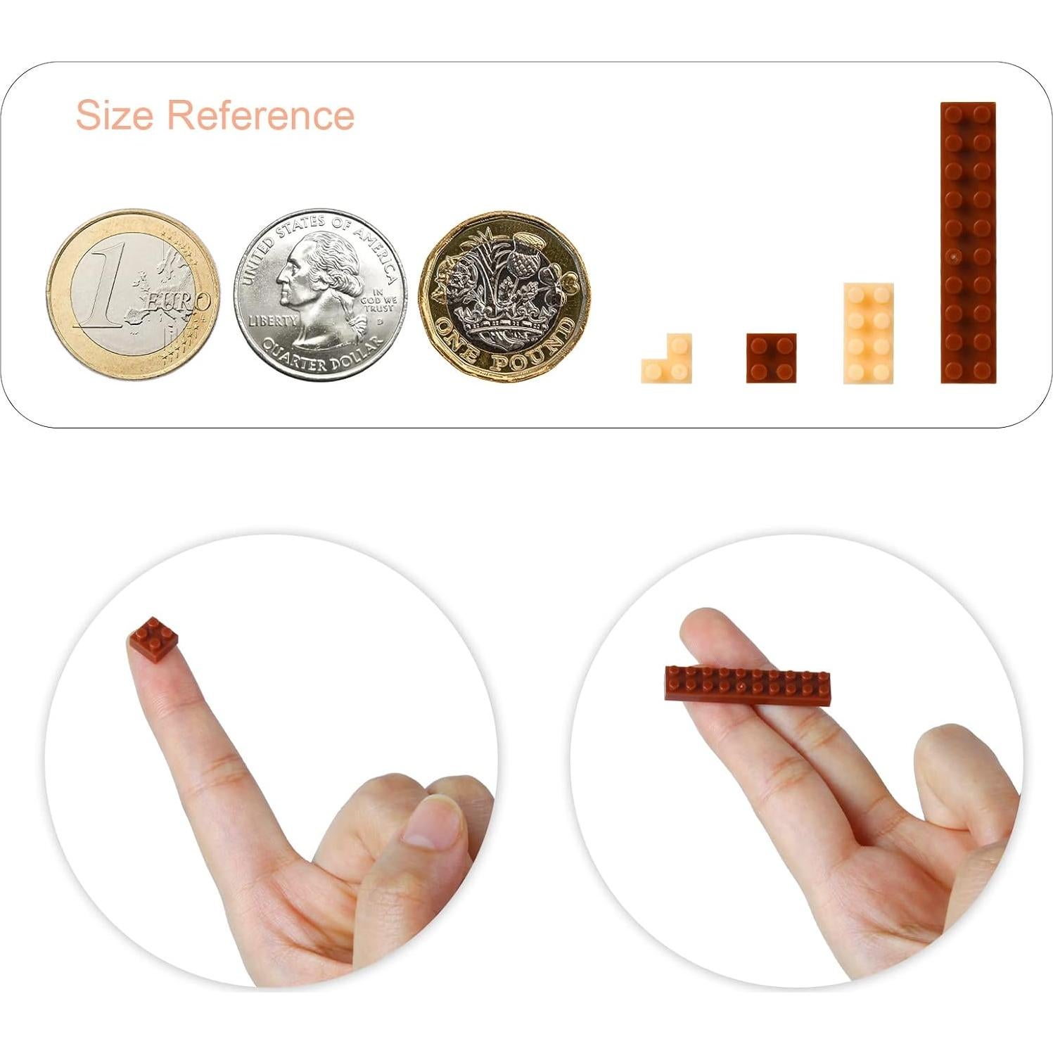 Conjunto de Bloques de Construcción Larcele 824 Piezas 3D