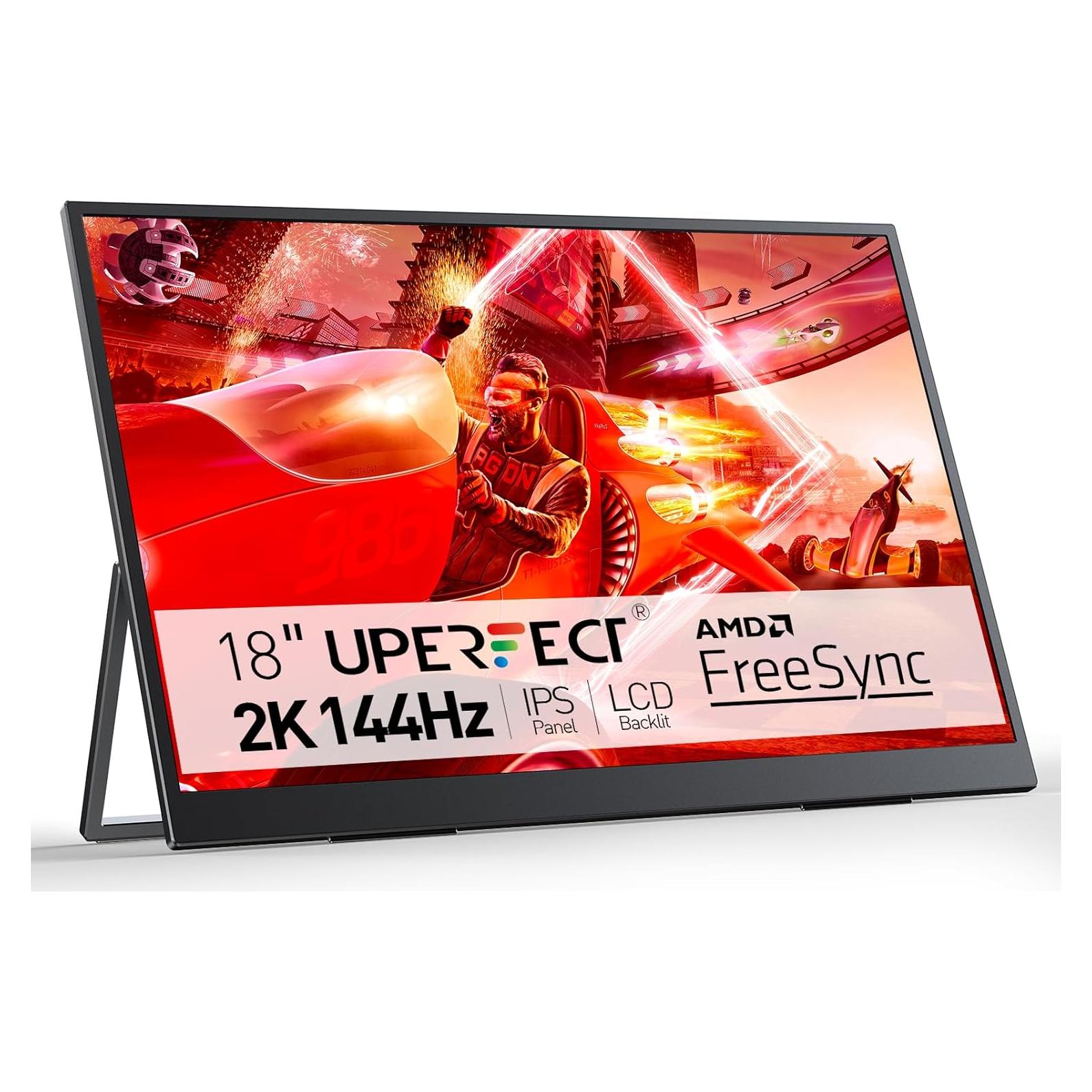 Monitor Portátil UPERFECT 18" 2K 144Hz Soporte Ajustable