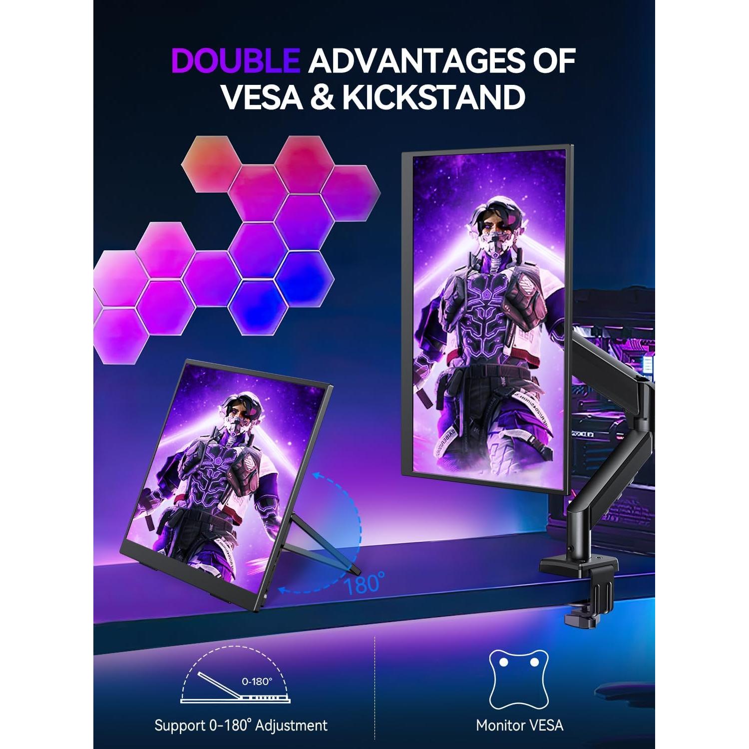 Monitor Portátil UPERFECT 18" 2K 144Hz Soporte Ajustable