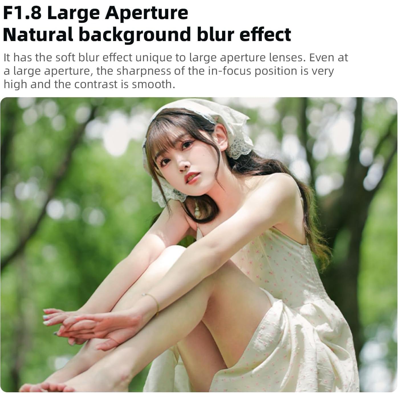 Lente de Retrato 7artisans 85mm F1.8 AF para Montura L