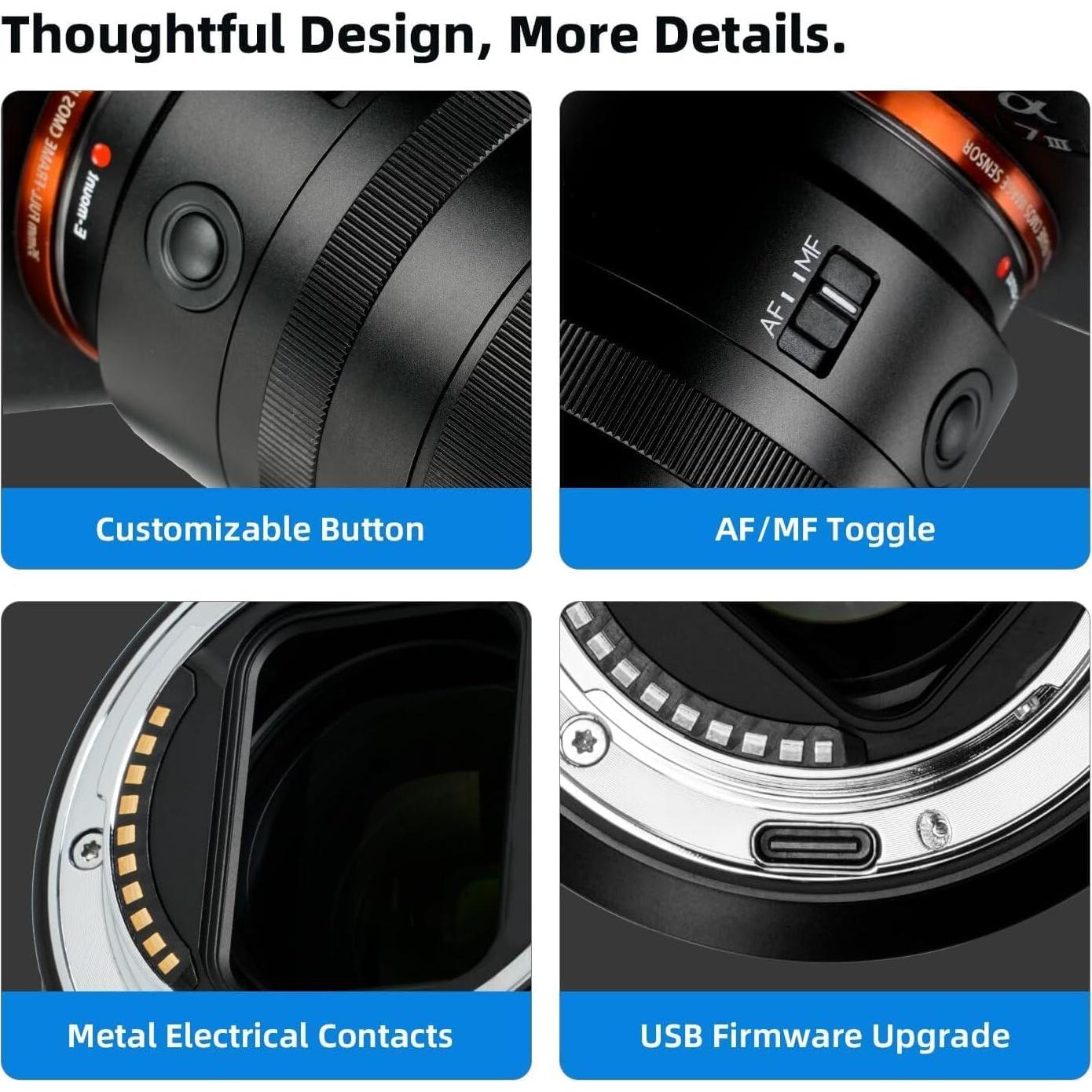 Lente de Retrato 7artisans 85mm F1.8 AF para Montura L