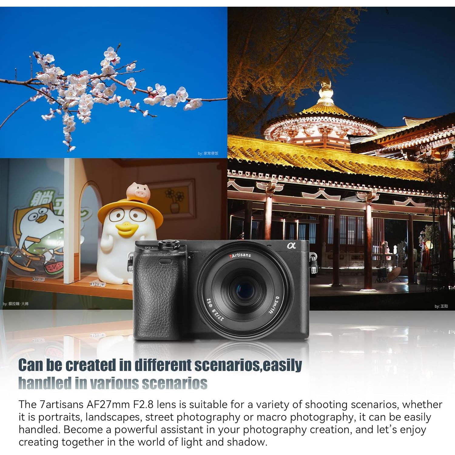 Lente 7artisans AF 27mm F2.8 para cámaras Sony E - Autoenfoque