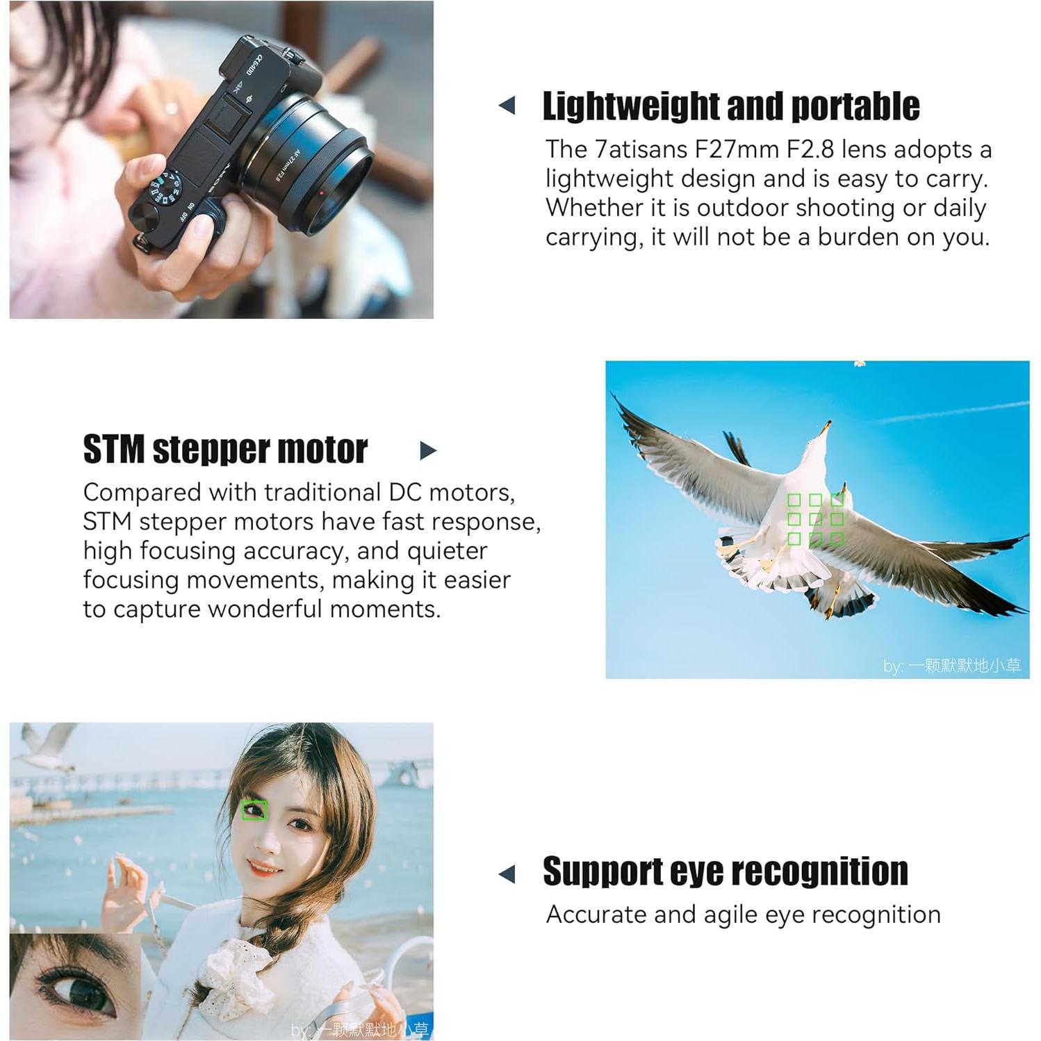 Lente 7artisans AF 27mm F2.8 para cámaras Sony E - Autoenfoque