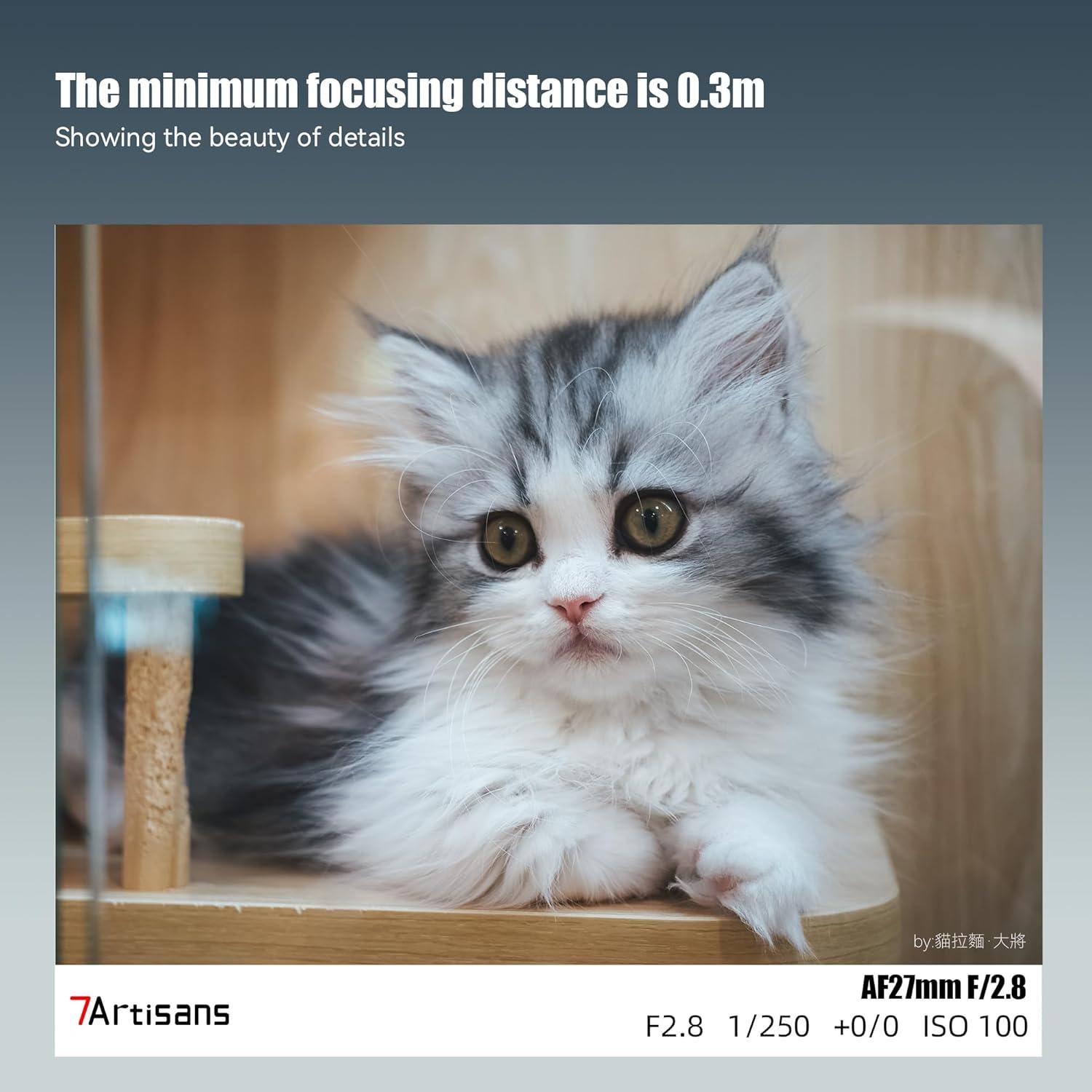 Lente 7artisans AF 27mm F2.8 para cámaras Sony E - Autoenfoque