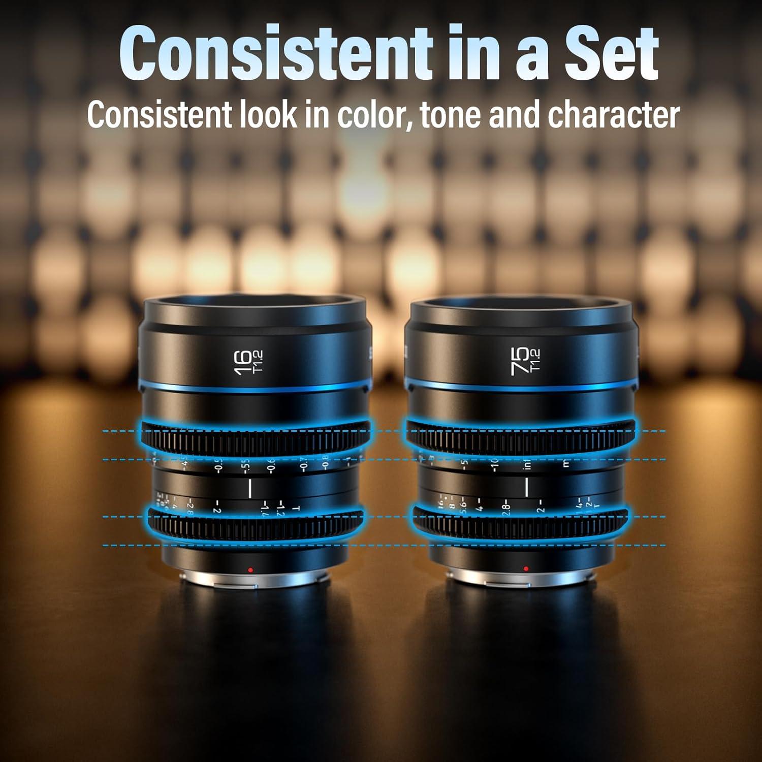 Lente Cine SIRUI Night Walker 16mm T1.2 Montura L Negro