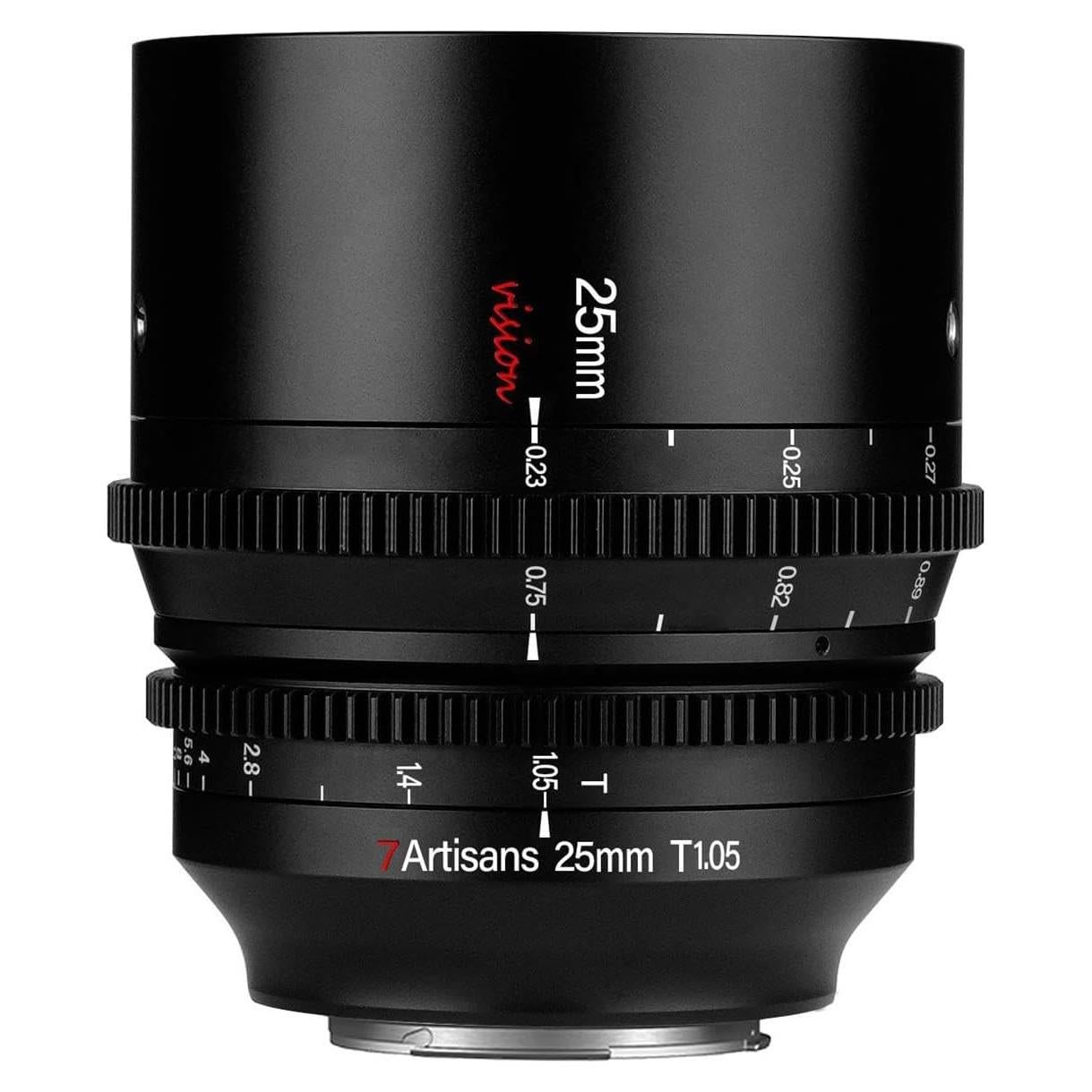 Lente Cine Vision 25mm T1.05 7artisans para Canon RF